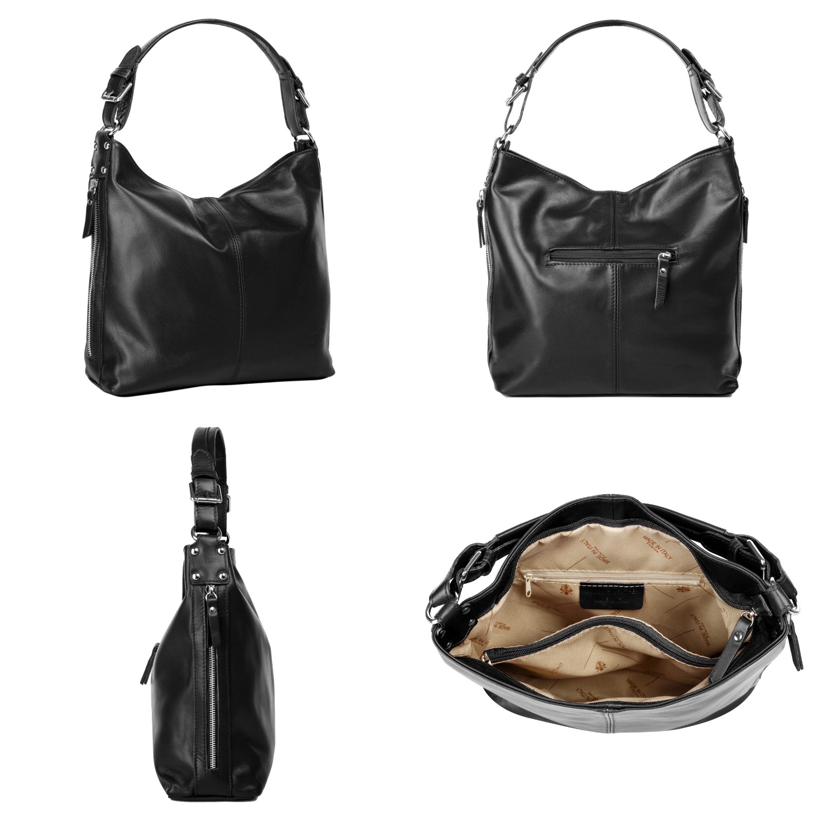 Samantha Look Henkeltasche echt Leder, Made in Italy günstig online kaufen