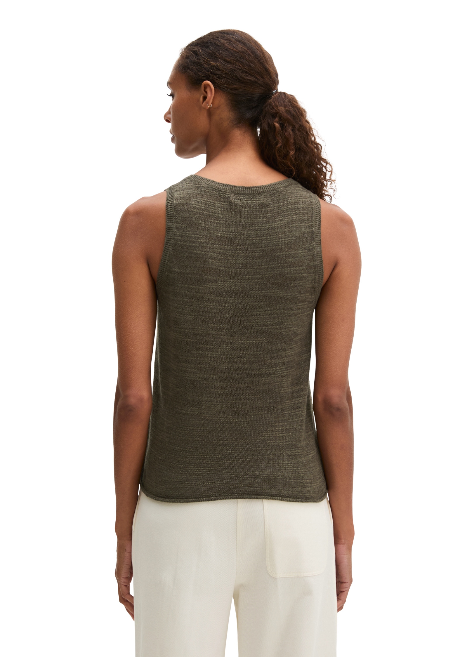 Marc O'Polo Strickpullover »aus Leinen-Baumwolle-Mix«