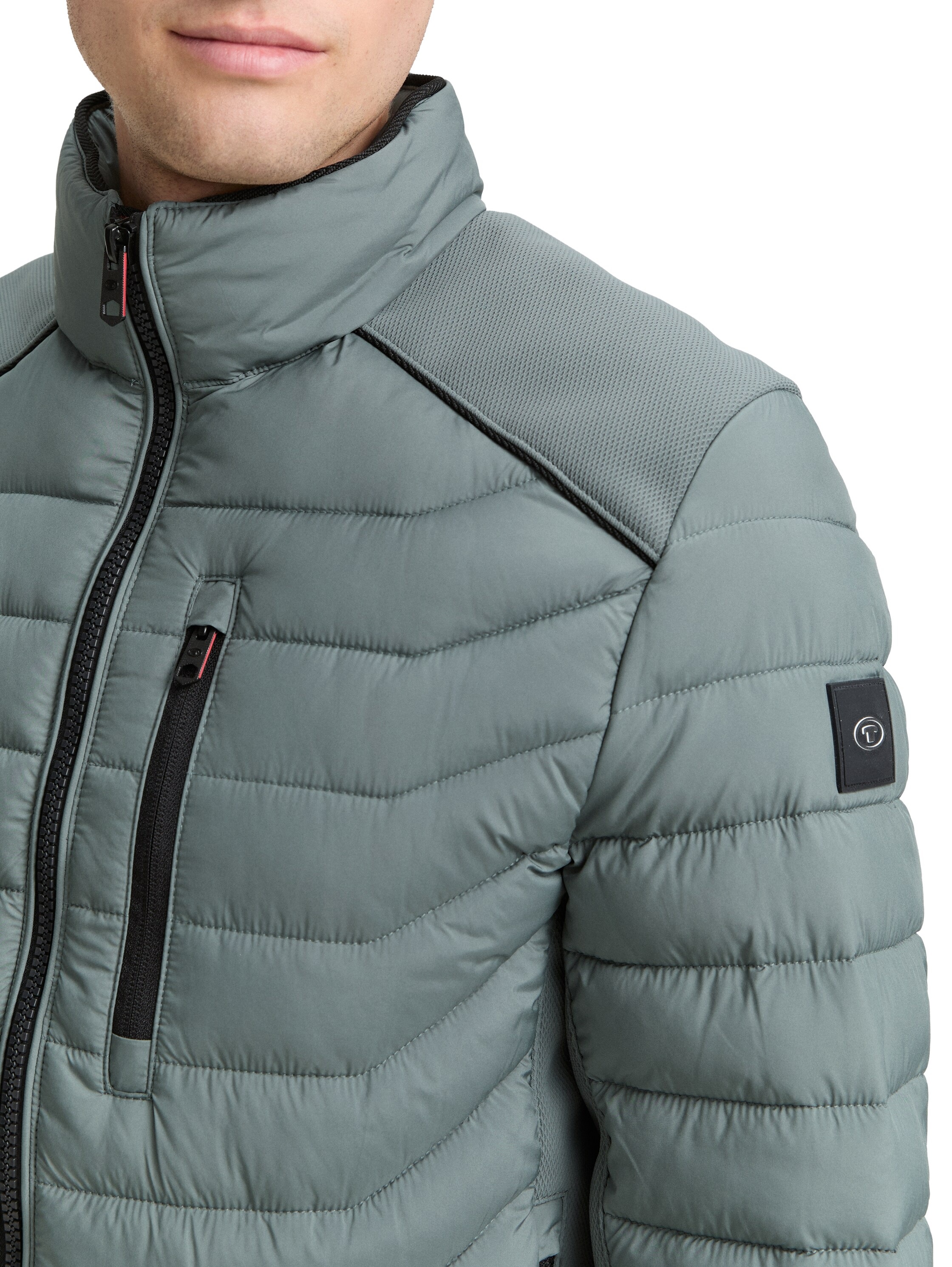 Thumbnail - TOM TAILOR Steppjacke ohne Kapuze mit Logo Stickerei