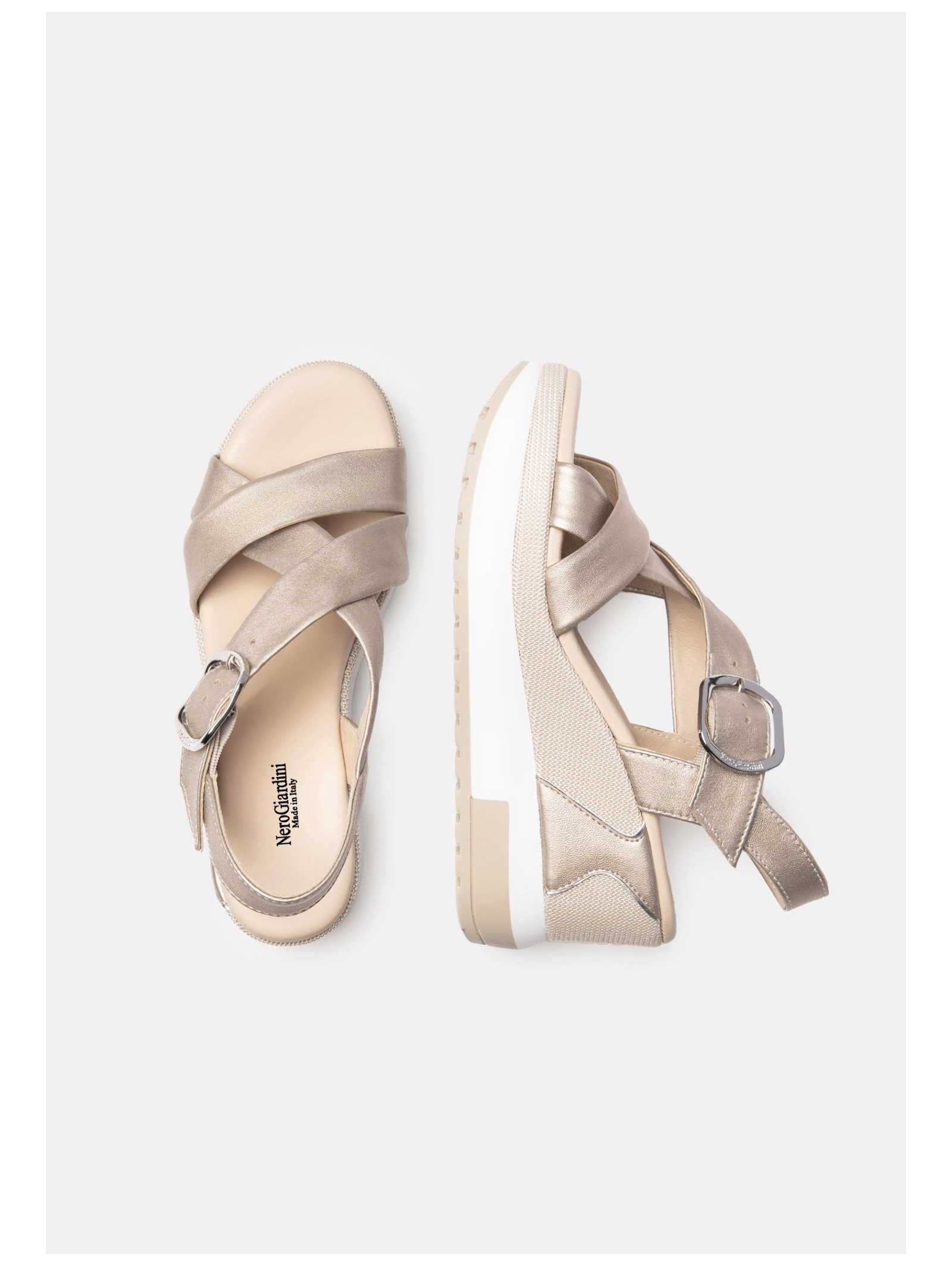Nero Giardini Keilsandalette »Nero Giardini Sandalen Leder«