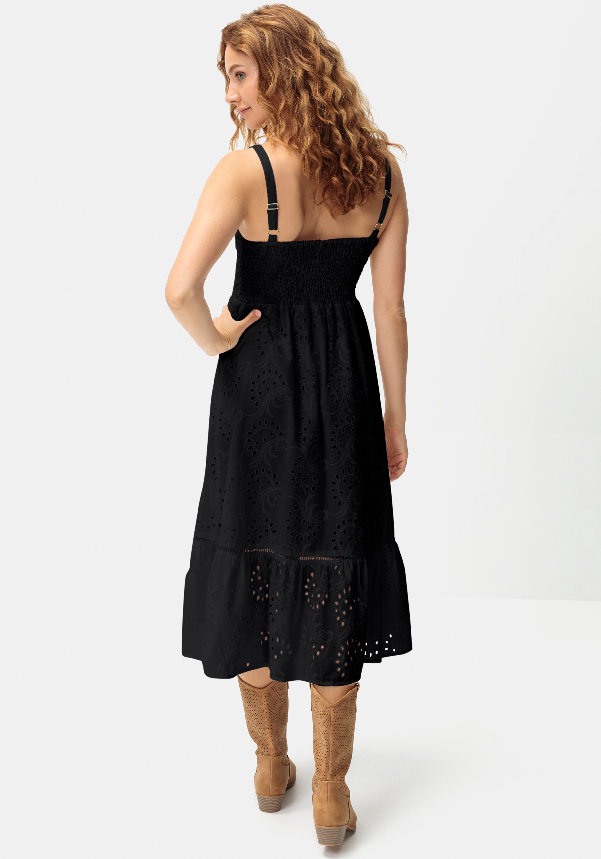 Thumbnail - LASCANA Midikleid mit sommerlicher Lochstickerei