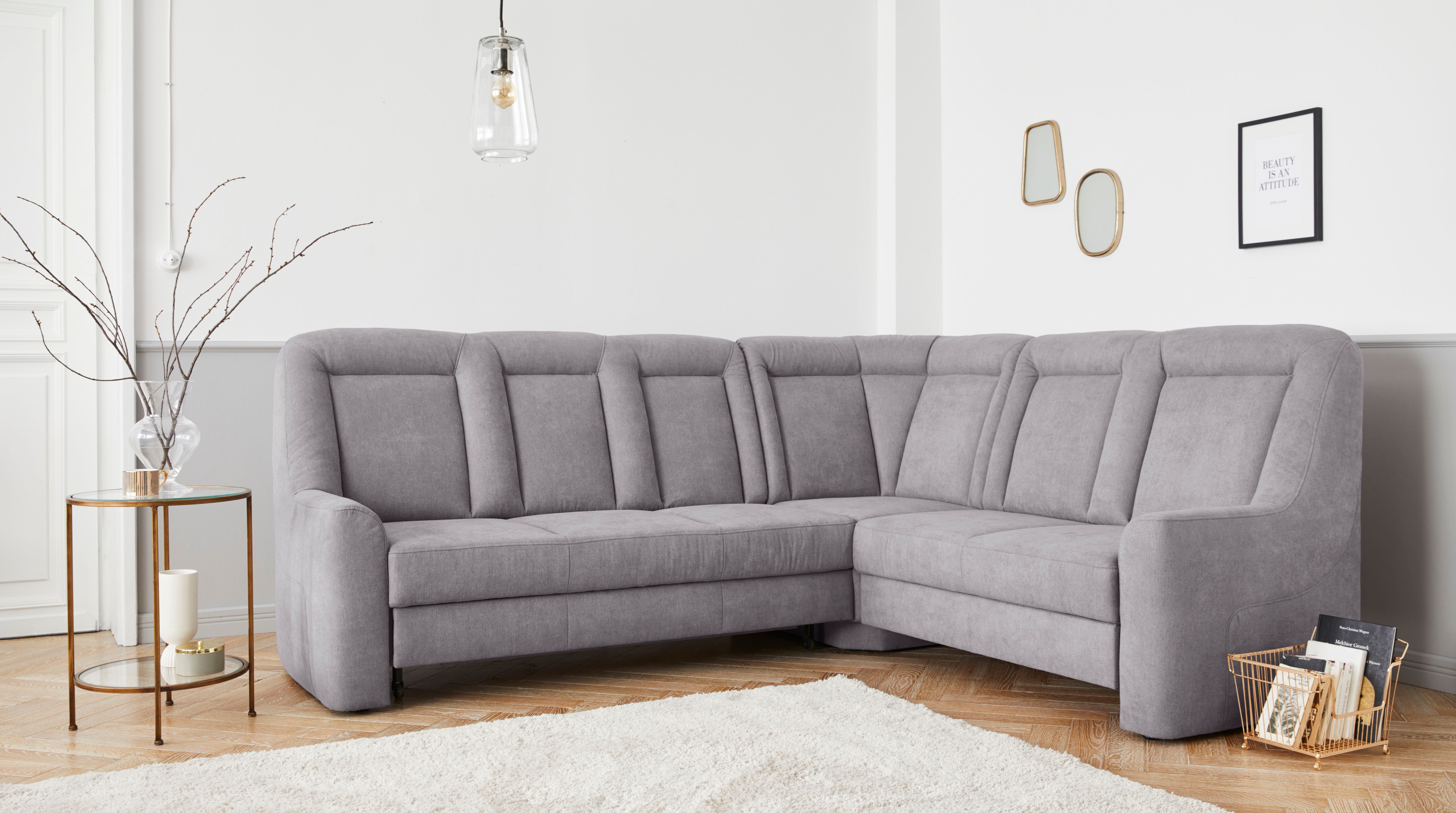 Thumbnail - sit&more Ecksofa "Melissa L-Form", klassisches Polsterprogramm, wahlweise Bettfunktion und Schubkasten