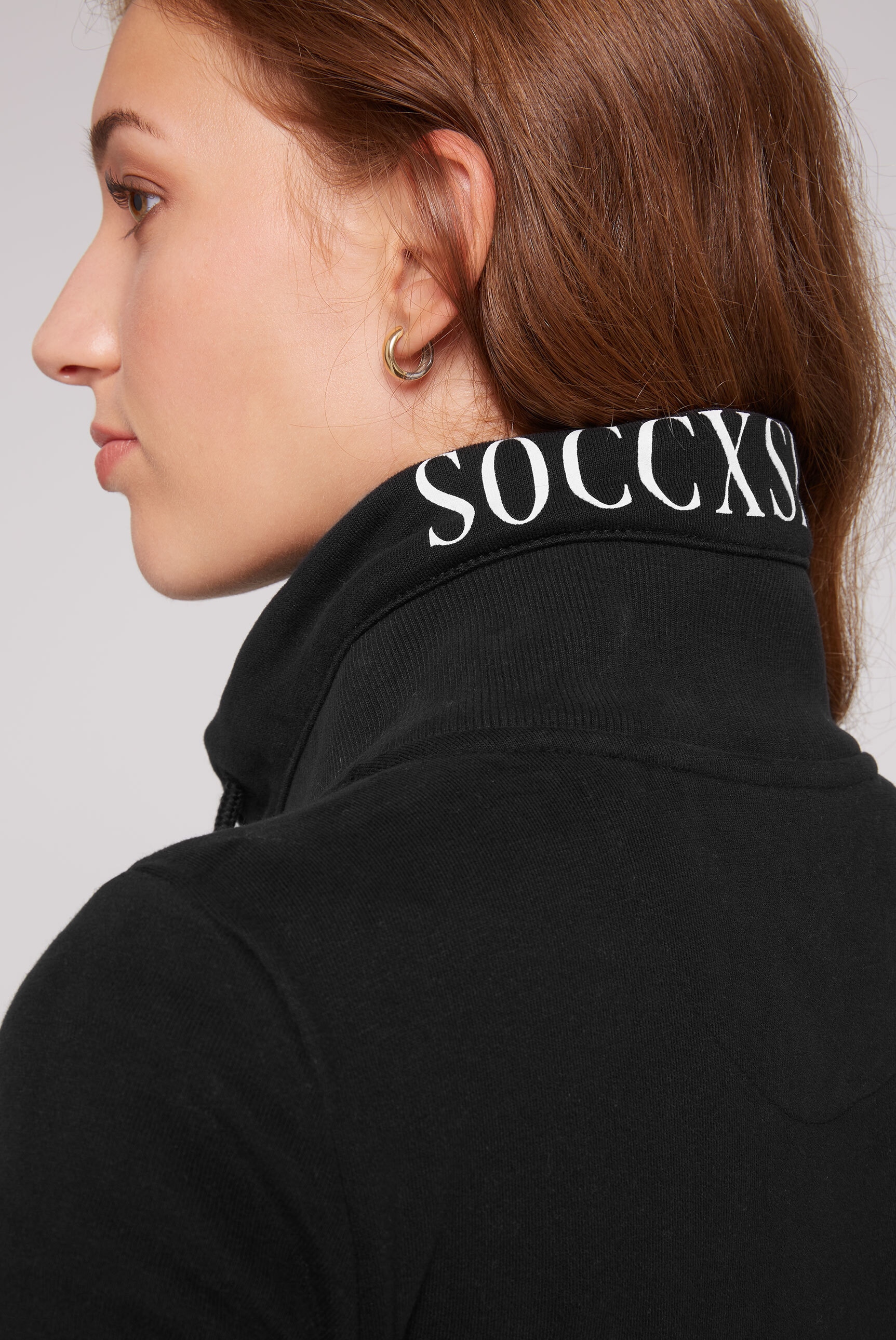 SOCCX Sweatjacke, mit Baumwolle