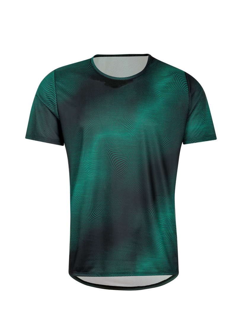 Trigema T-Shirt »TRIGEMA COOLMAX® Sportshirt mit modischem Druck«, (1 tlg.)
