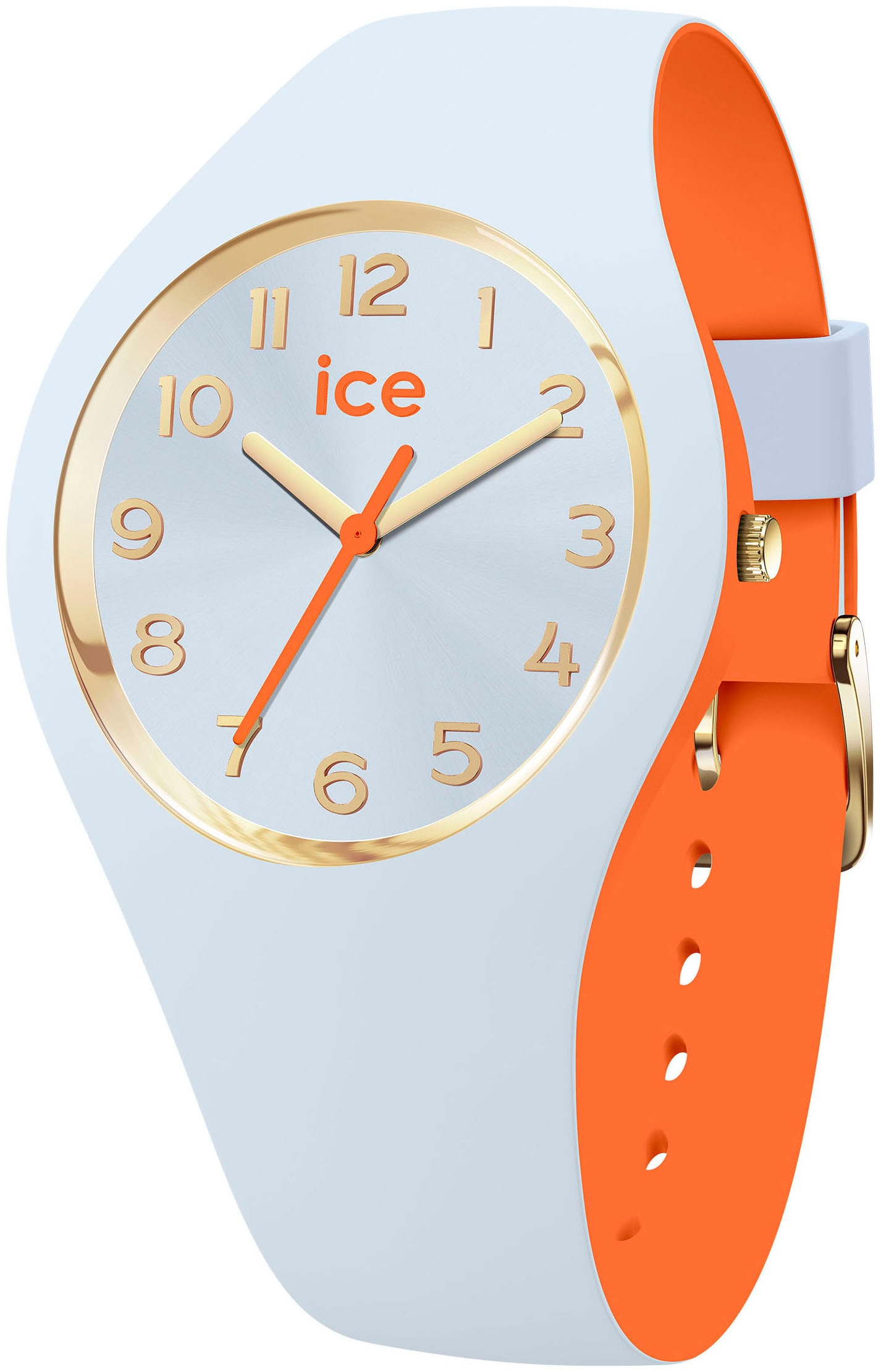 Quarzuhr »ICE duo chic - Small - 3H«, Armbanduhr, Damenuhr, Silikonarmband, analog