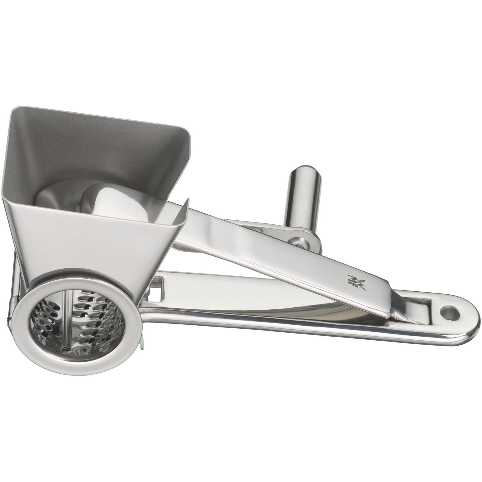WMF Käsemühle »Gourmet« mit Kurbel, Cromargan Edelstahl, für Parmesan, Nüsse, Schokolade uvm.