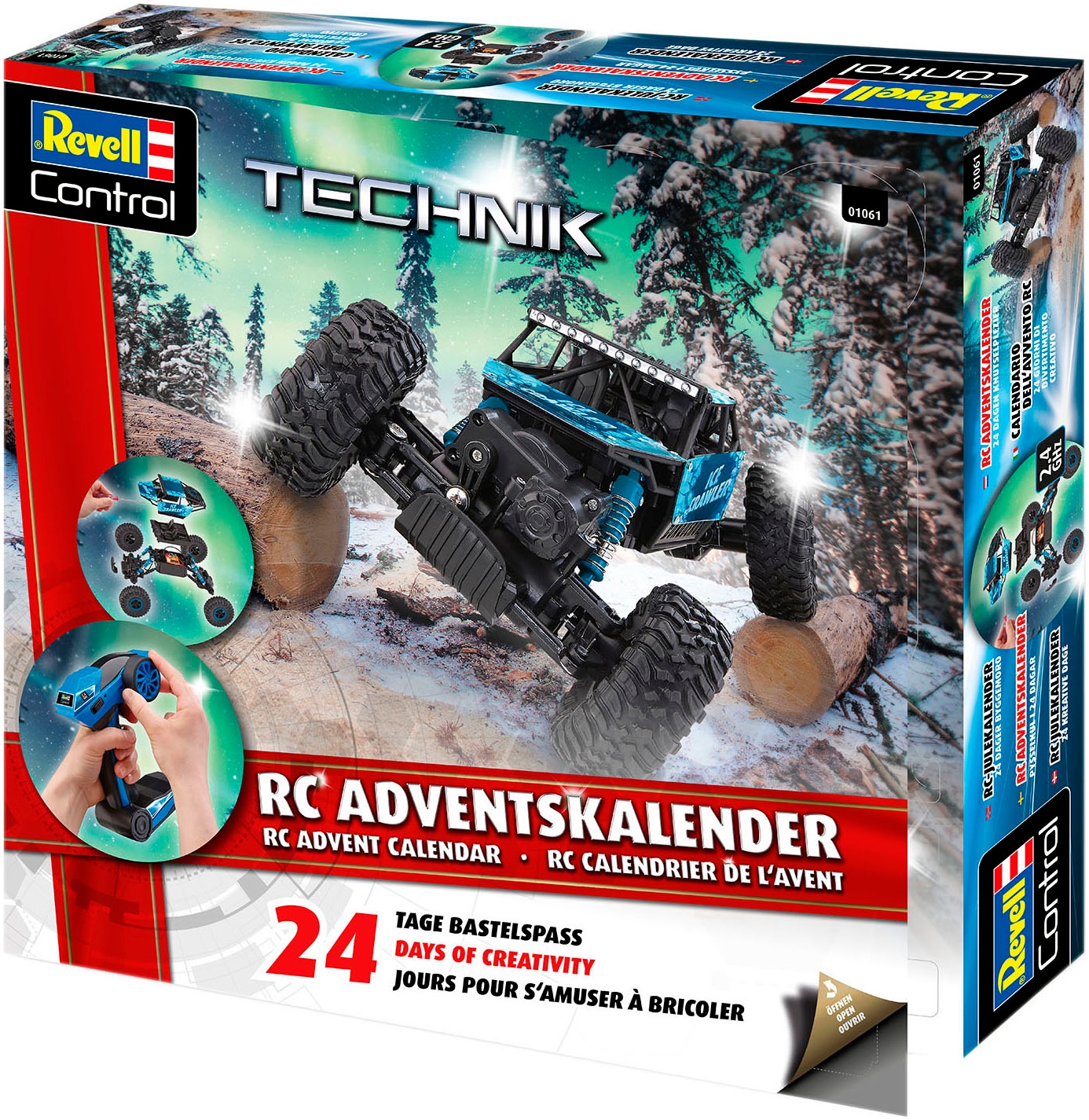 Revell® Spielzeug-Adventskalender »RC Crawler, ferngesteuertes RC Auto zum Selberbauen«, ab 8 Jahren