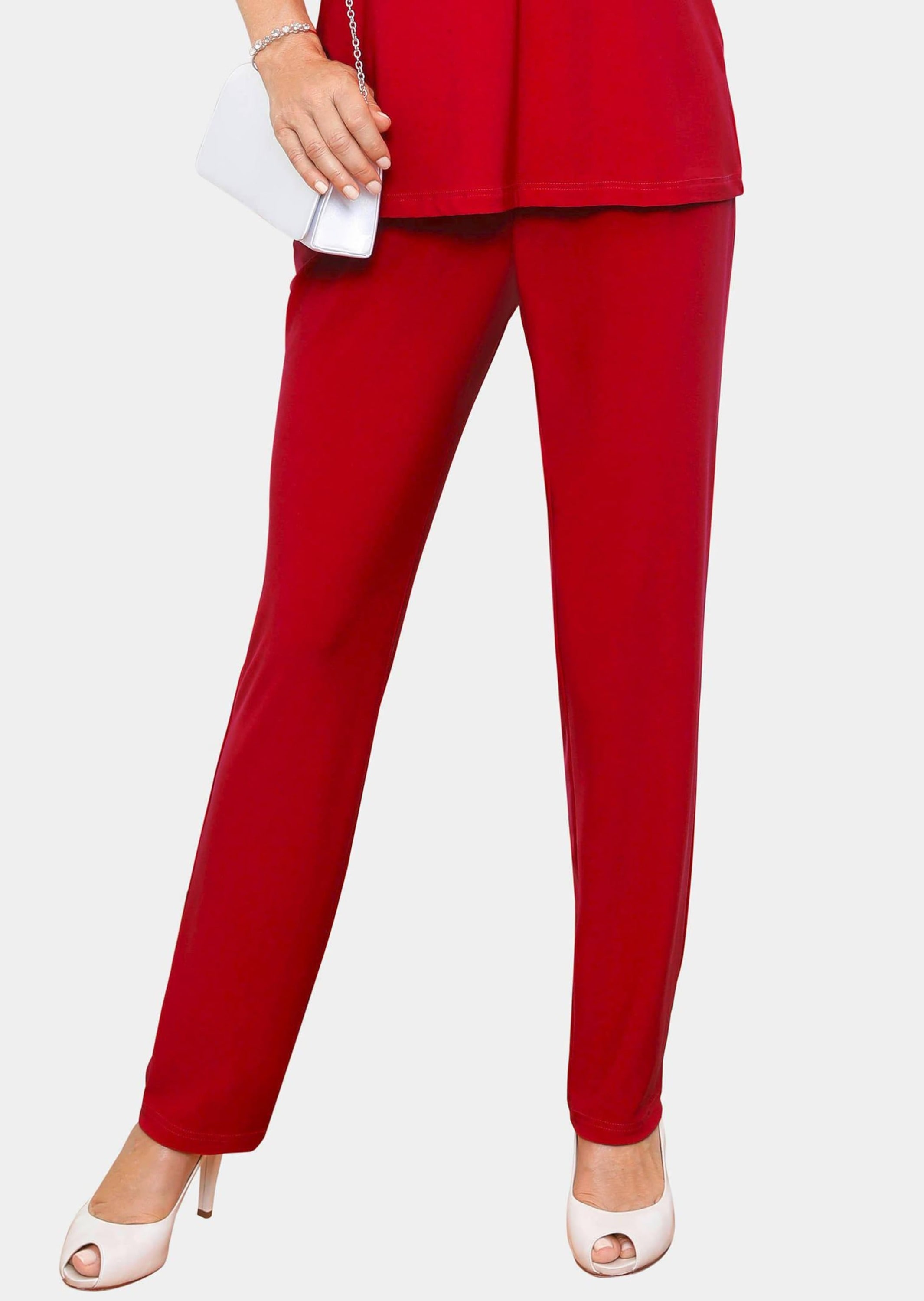 GOLDNER Schlupfhose »Kurzgröße Trageangenehme Jerseyhose Martha mit Bundfalten«