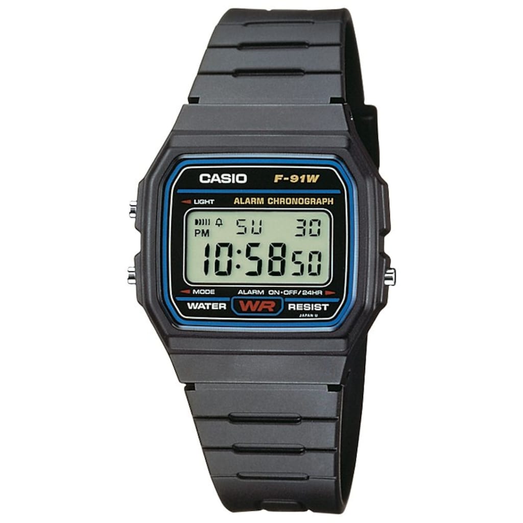 Casio Collection Chronograph »F-91W-1YEG«