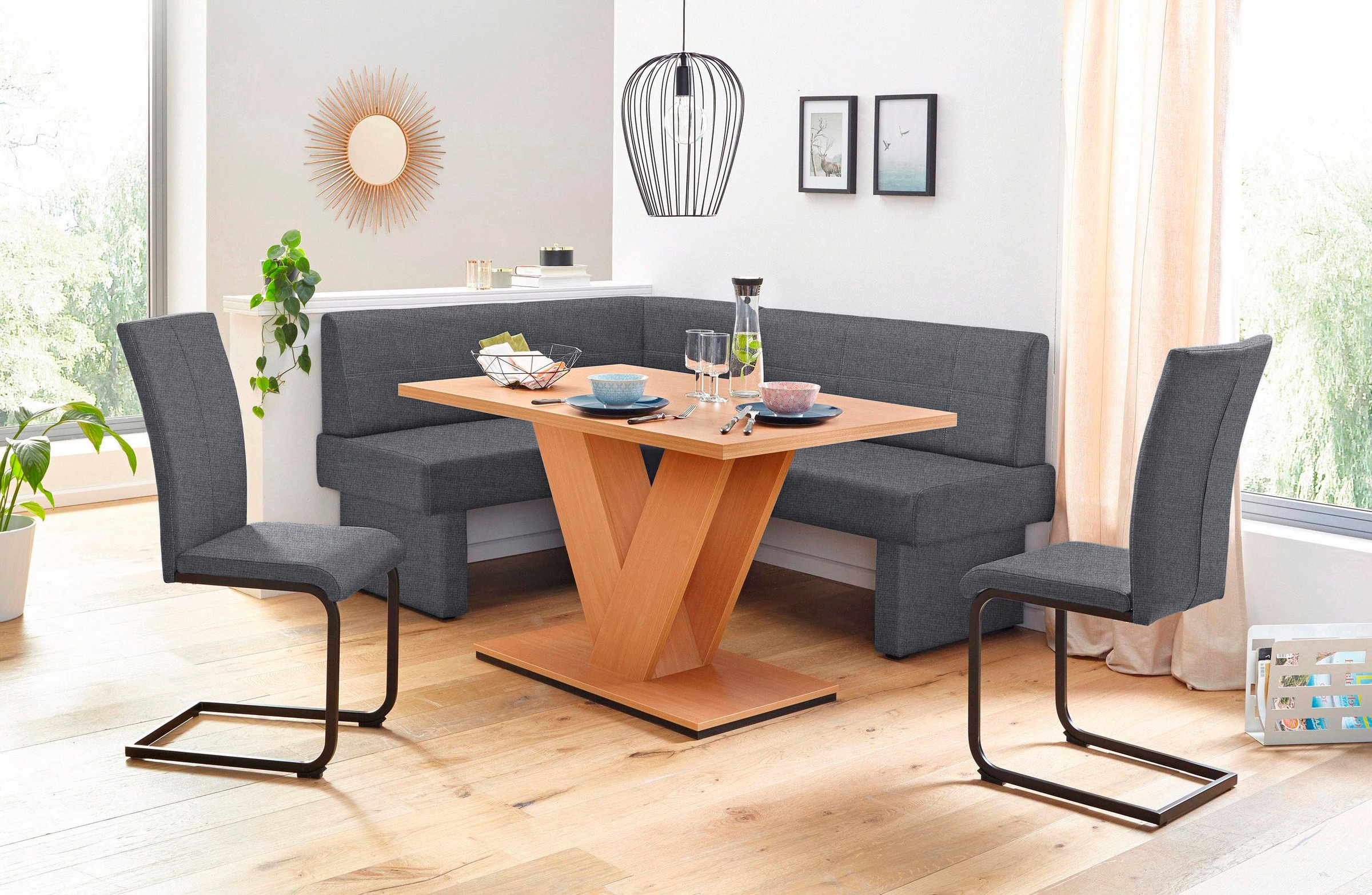 Home affaire Freischwinger "Nils" (Set) 2 Stk.Stuhl belastbar bis 120 Kg, G günstig online kaufen