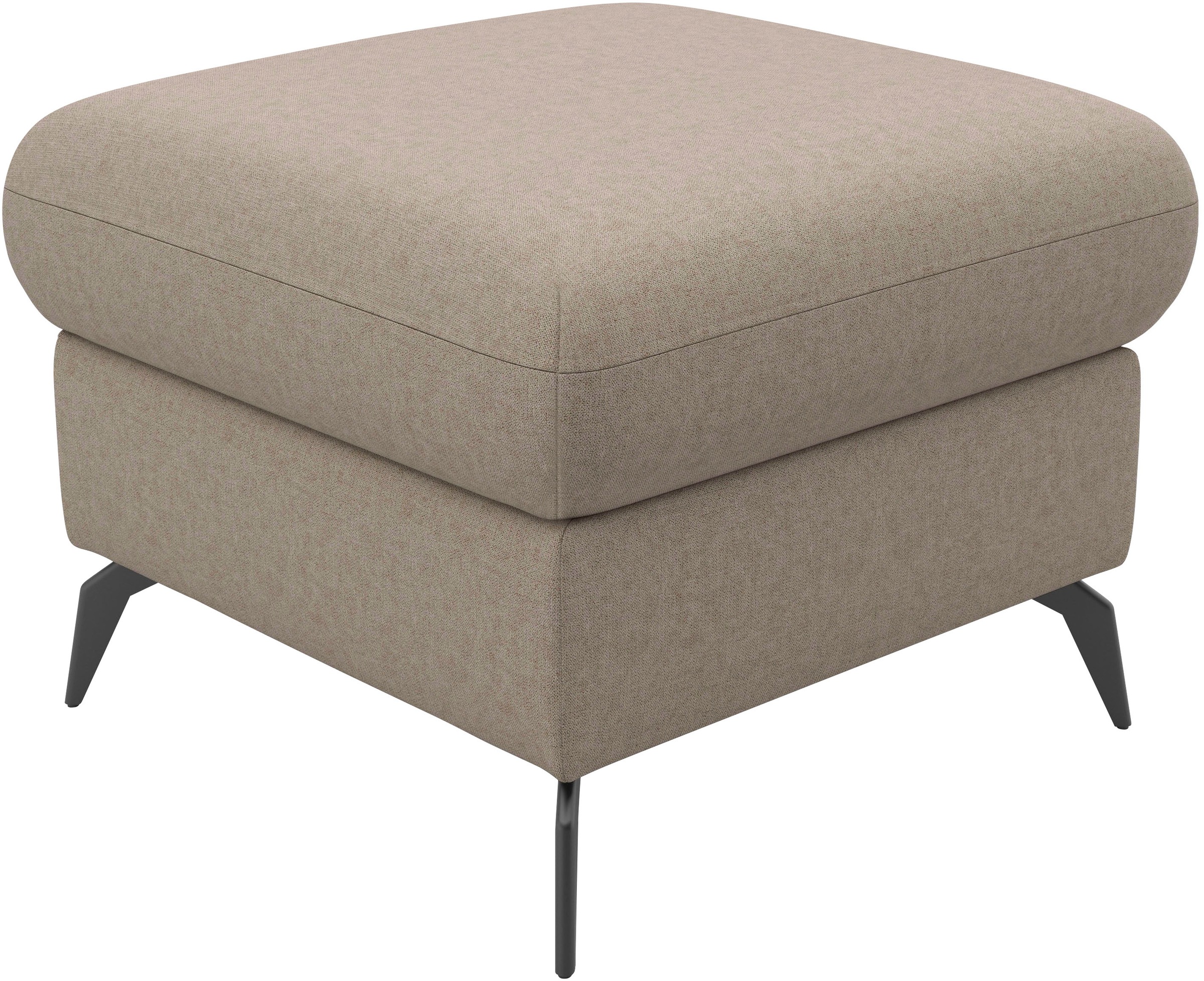 Home affaire Polsterhocker "Rochelle", (1 St.), moderne 15 cm Metallfüße günstig online kaufen