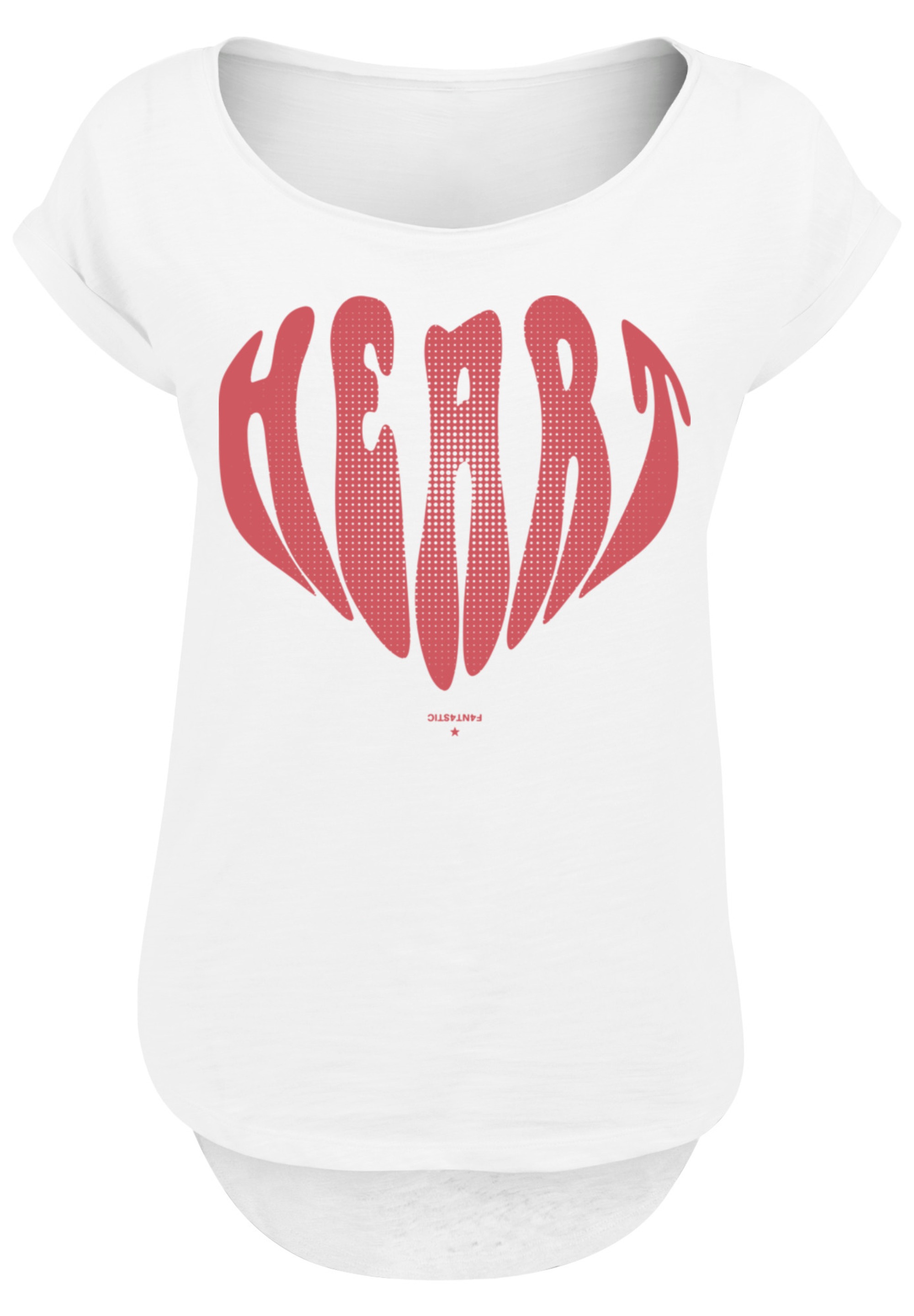 F4NT4STIC T-Shirt »Valentinstag Herz Rot«, Print