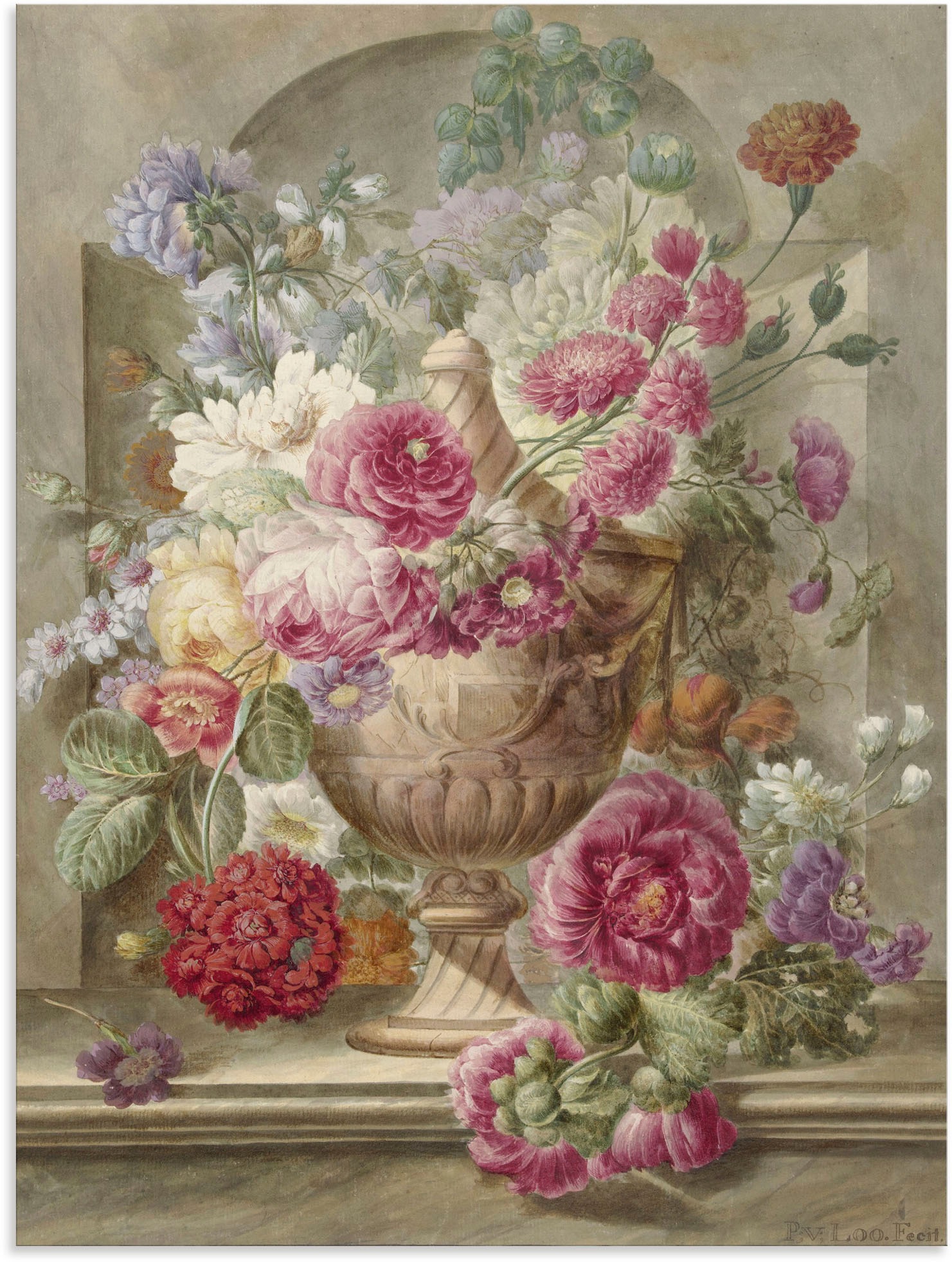 oder St.), in | Wandaufkleber als »Vase mit Größen (1 Poster kaufen Artland BAUR Blumen.«, Alubild, Arrangements, Leinwandbild, versch. Wandbild
