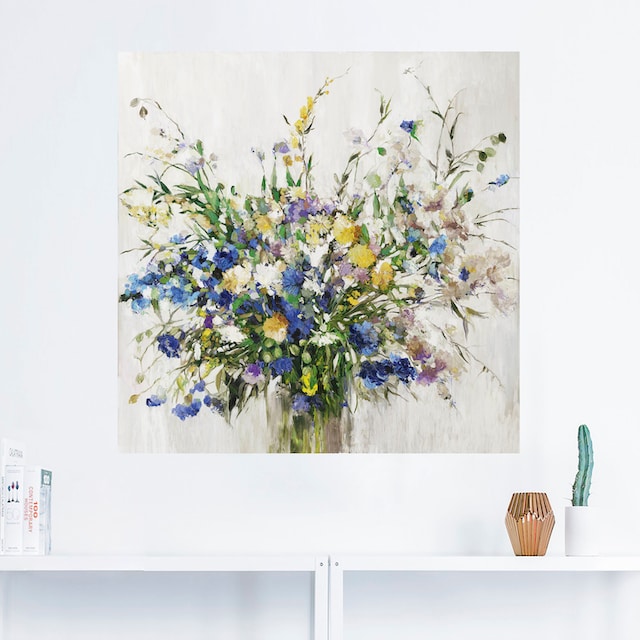 Artland Wandbild »Wildblumenstrauß«, Blumenbilder, (1 St.), als Alubild,  Leinwandbild, Wandaufkleber oder Poster in versch. Größen bestellen | BAUR