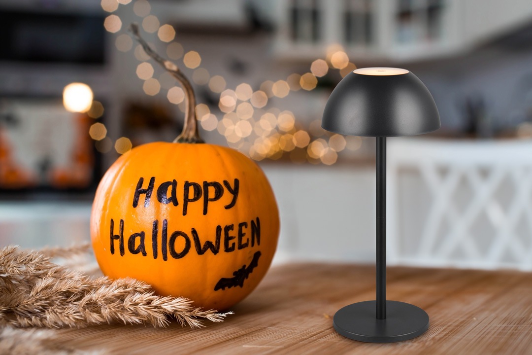 my home LED Außen-Tischleuchte »Abbey Tischleuchte (Stück)«, 1 flammig, Leuchtmittel LED-Board | LED fest integriert, Outdoor Akku Tischlampe Pilzdesign, USB-C, 4-fach Touch Dimmer, IP54