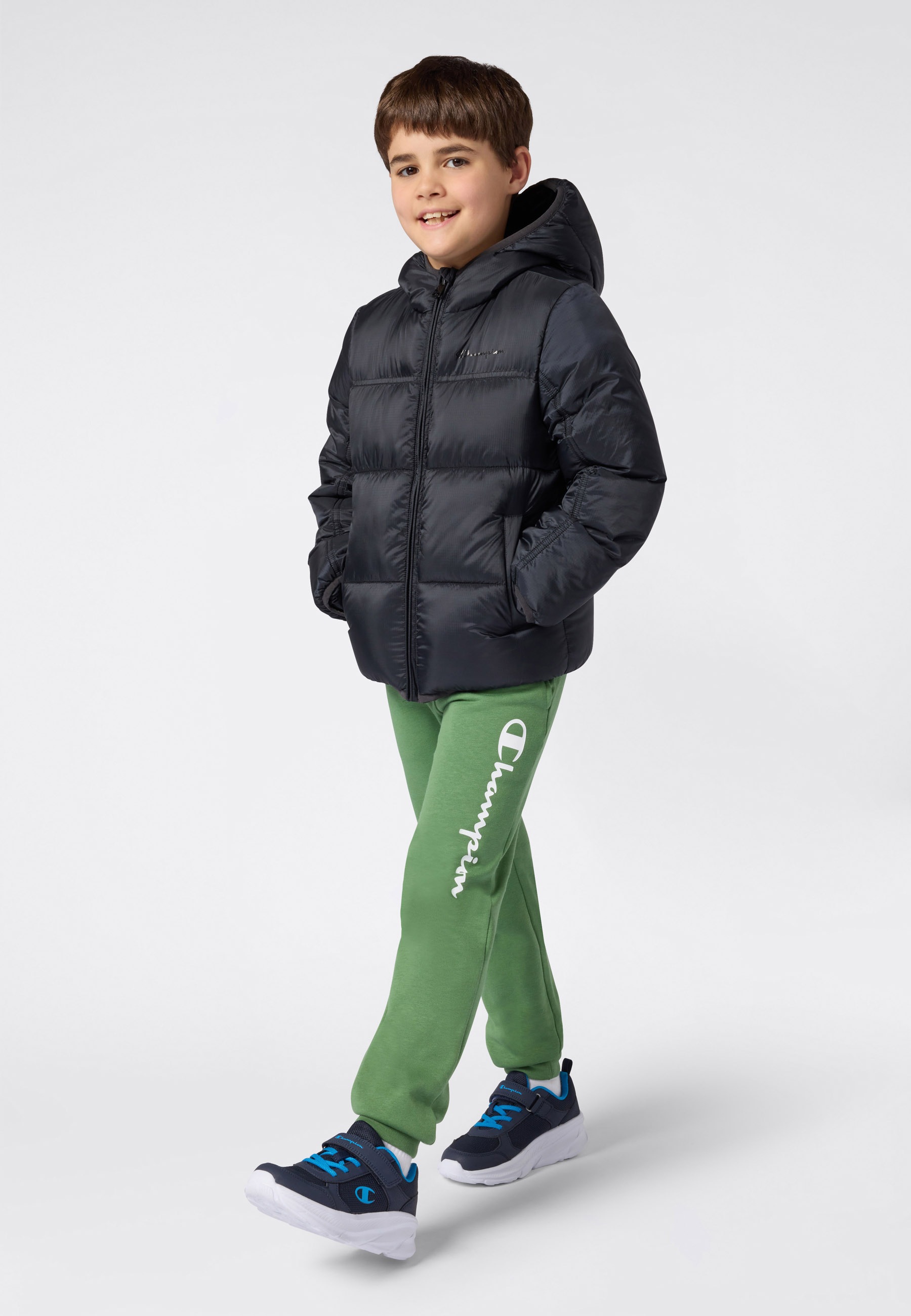 Thumbnail - Champion Steppjacke "Colorblock Outdoor Hooded Jacket" 1 Stk. tlg.