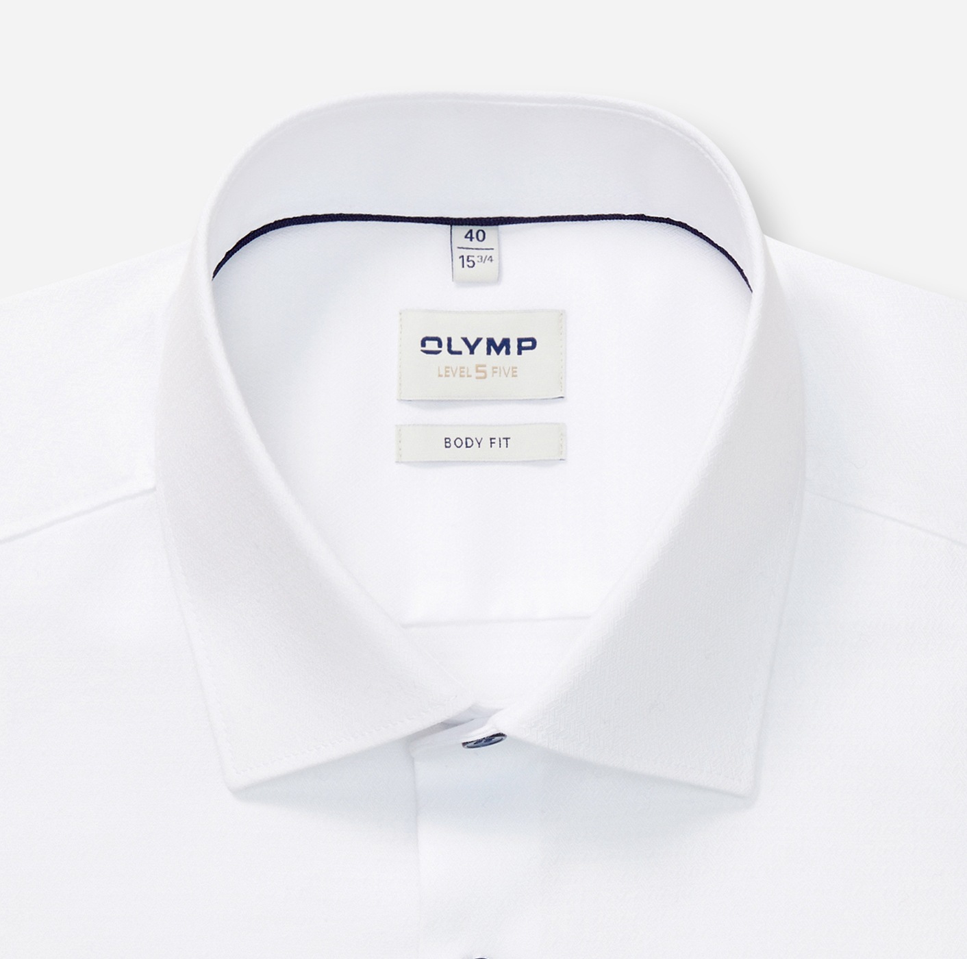 OLYMP Langarmhemd »Level 5«, body fit, New York Kentkragen, fein gemustert, Businesshemd