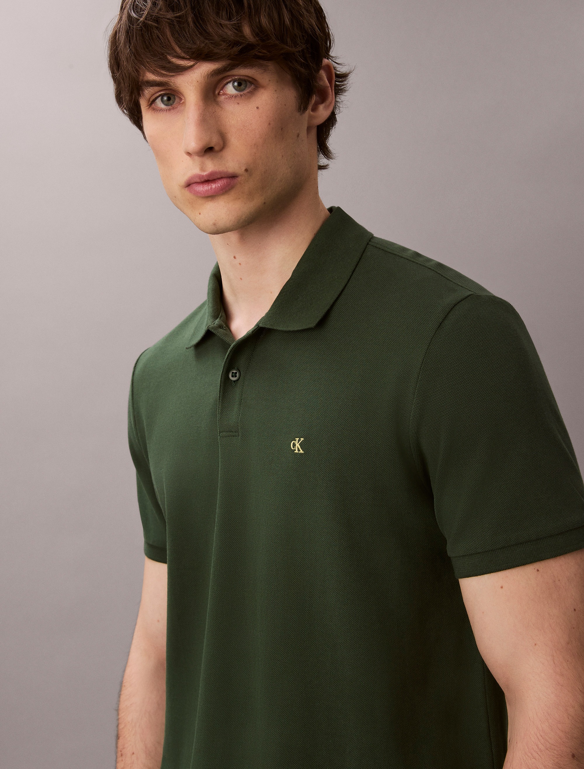 Calvin Klein Jeans Poloshirt »SS CASUAL PIQUE CLASSIC POLO«, Mit Rundhalsausschnitt
