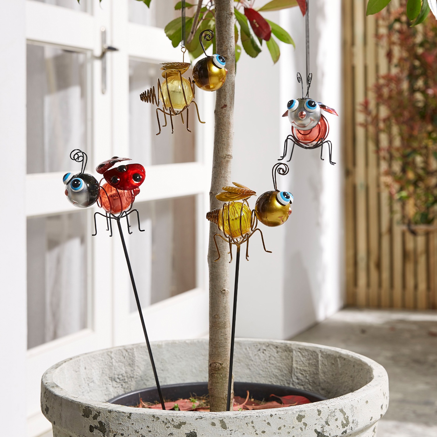 LUXFORM Gartenleuchte "Solar - 1x Biene und 1x Marienkäfer - 2 Stück" LED-M günstig online kaufen