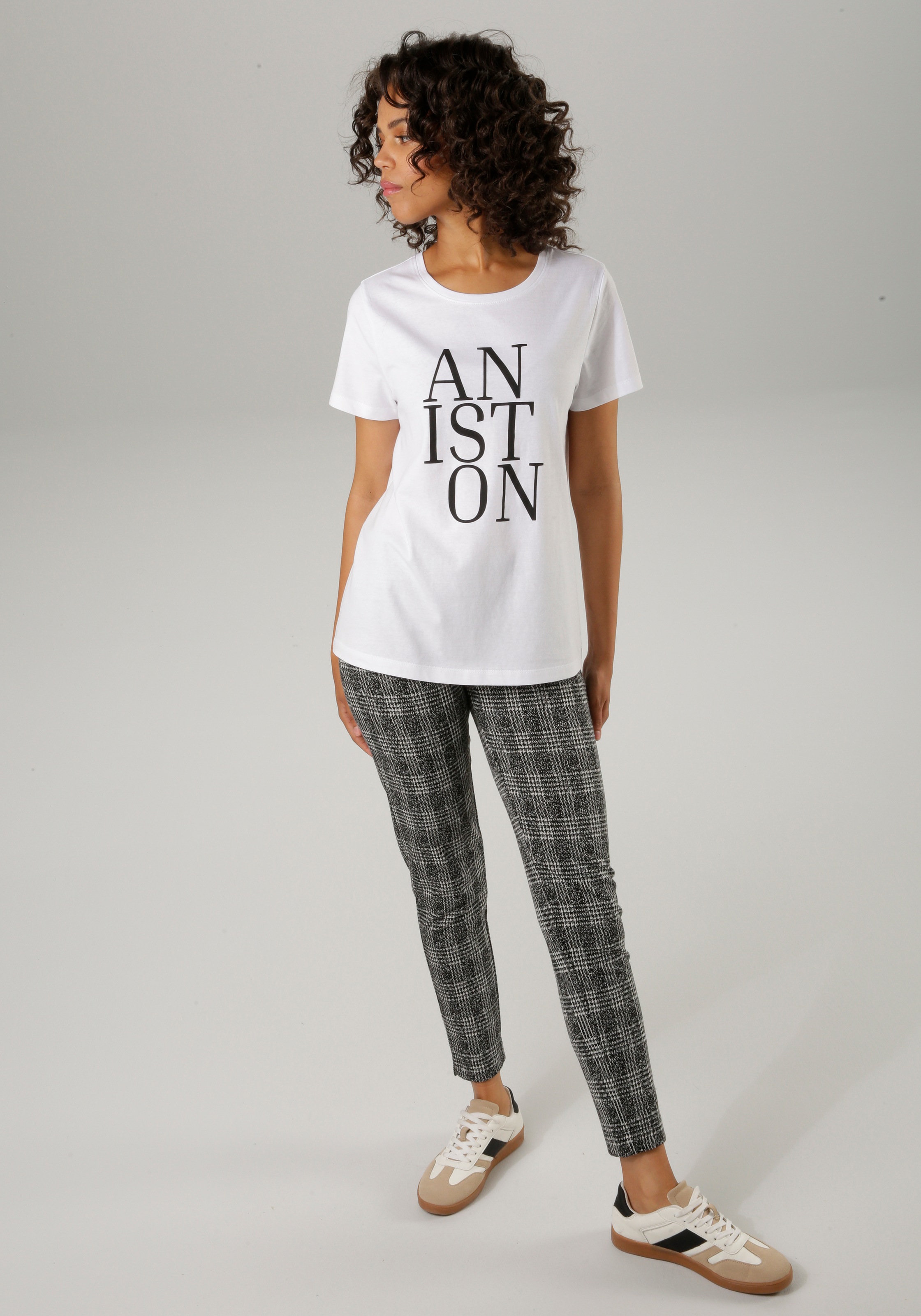 Aniston Casual T-Shirt Blanc/Noir 46 3