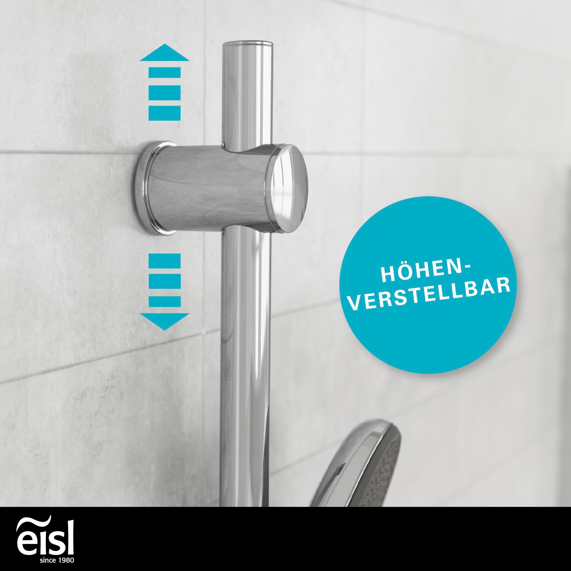 Eisl Stangenbrause-Set »GRANDE VITA«, (1 tlg.), Höhenverstellbar / 3-fach verstellbar / Antikalk / wassersparend