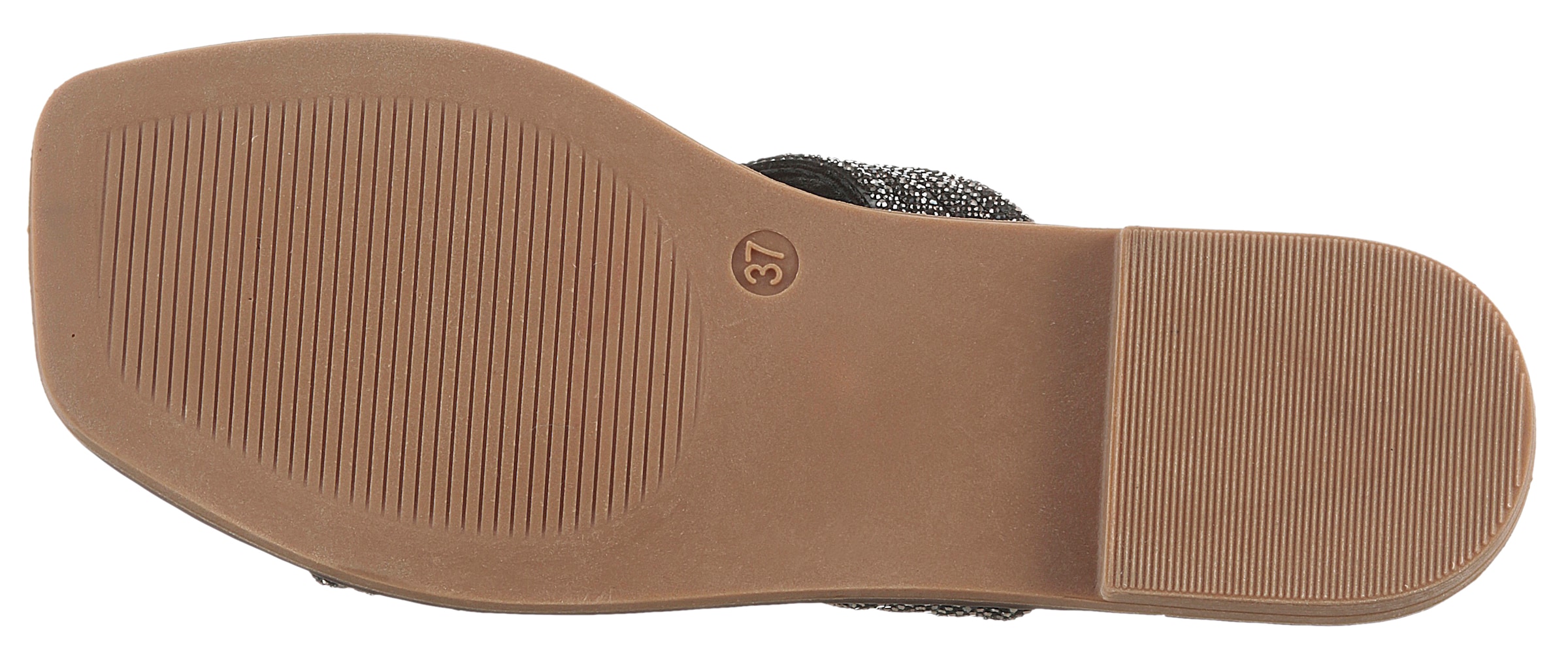 Aniston SHOES Pantolette, Flat, Sommerschuh, Strandschuh, Glitzersteine - NEUE KOLLEKTION