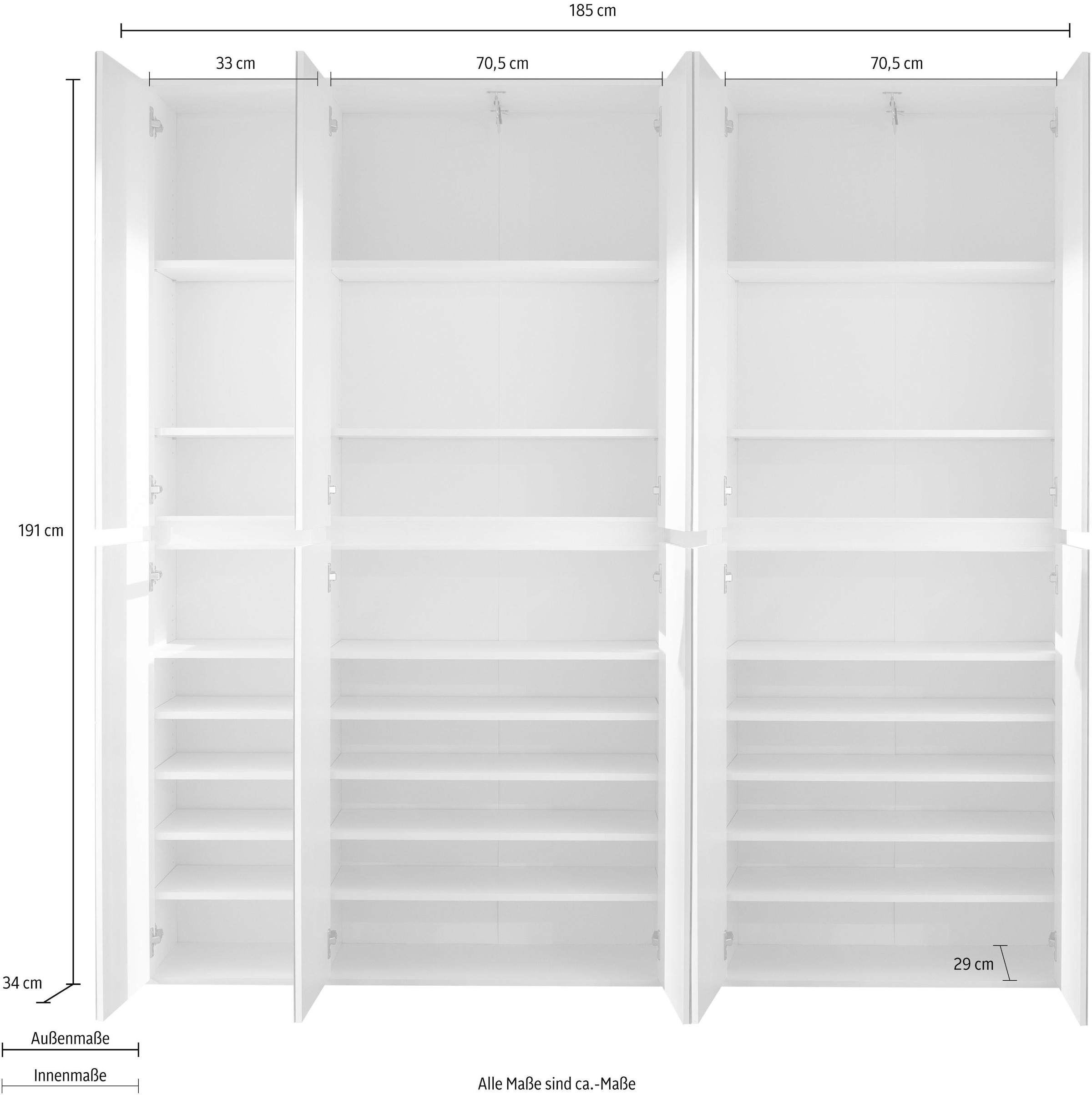 trendteam Garderobenschrank »Mirror« | BAUR