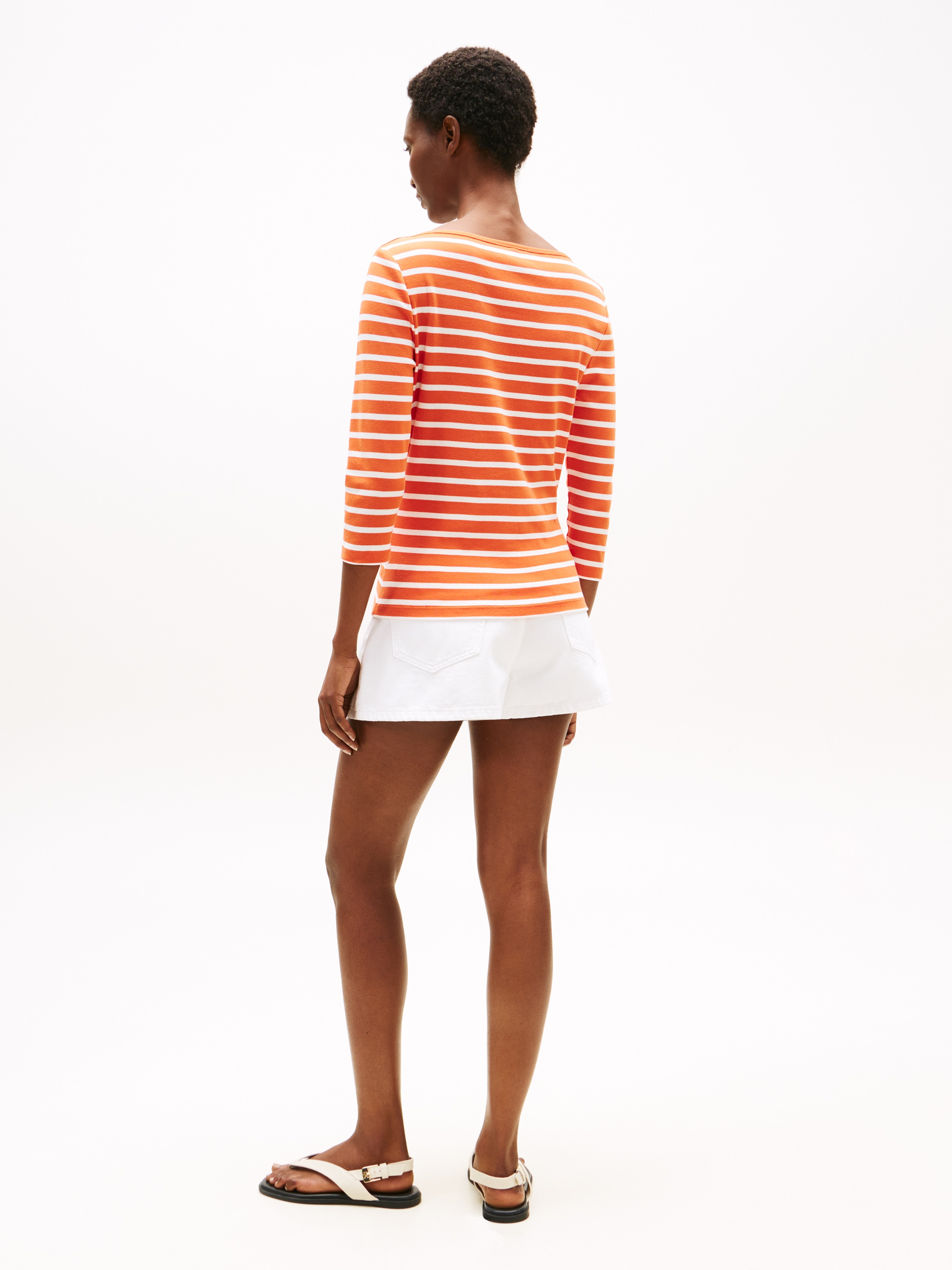 Tommy Hilfiger 3/4-Arm-Shirt »NEW CODY SLIM BOAT-NK 3/4SLV«, mit Logostickerei