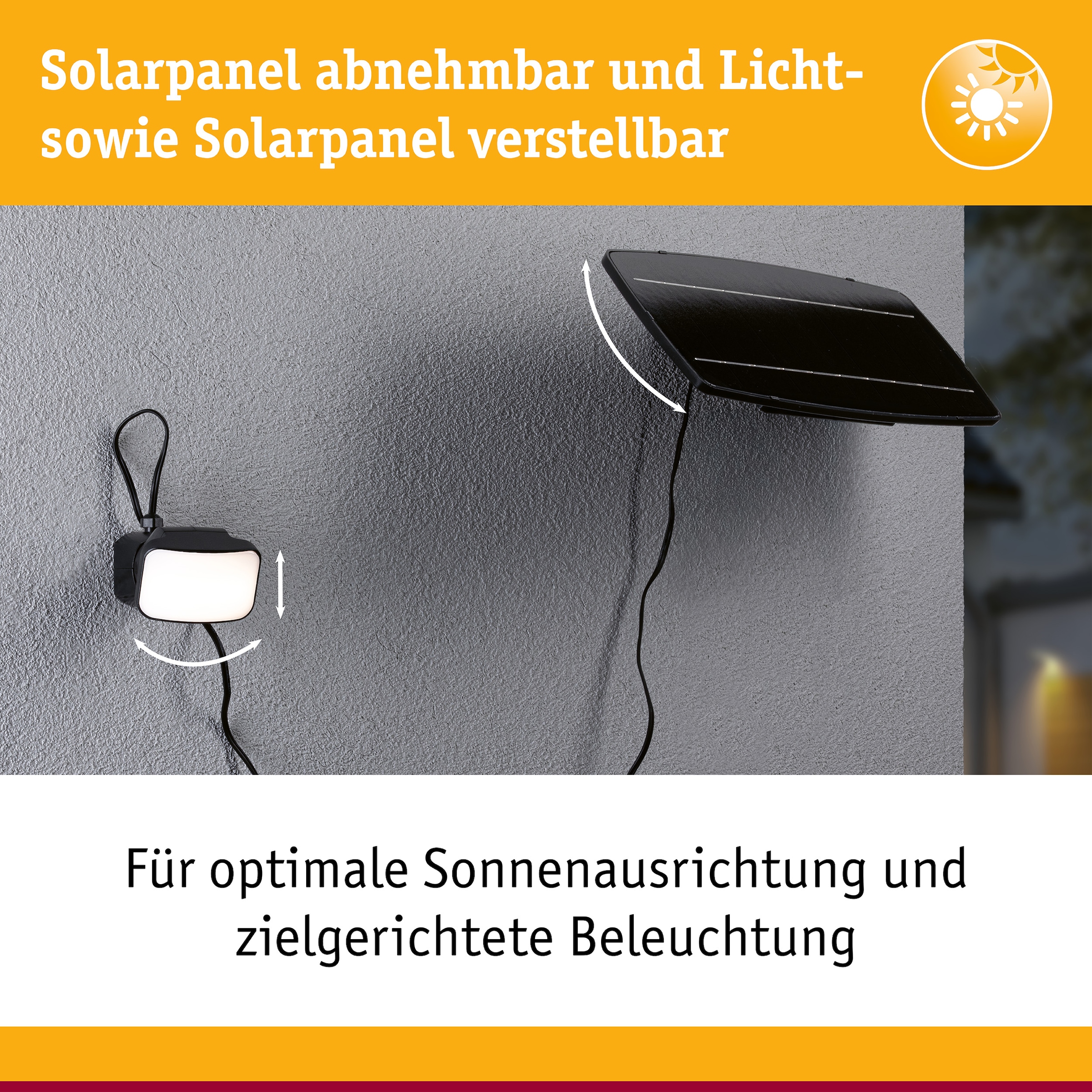 Paulmann Flutlichtstrahler »Flotas Zigbee IP65 3000K 700lm Anthrazit« LED-Modul 1 Stk. Warmweiß Smart Home