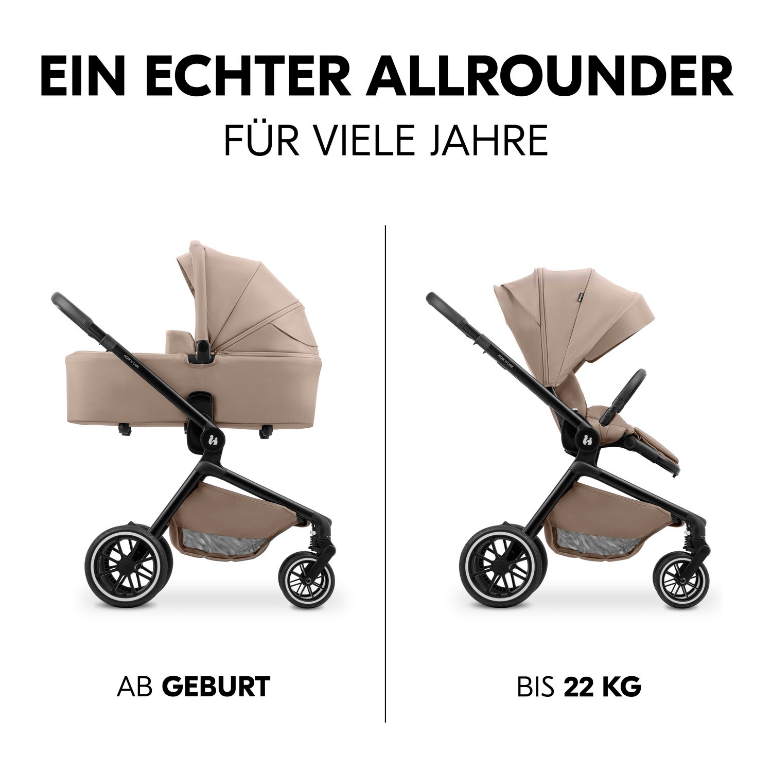 Thumbnail - Hauck Kombi-Kinderwagen "Move N Care Set" 22 kg belastbar bis 22 kg