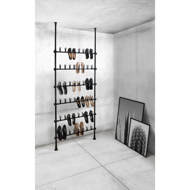 WENKO Schuhregal »Herkules Shoes«, für 48 Paar Schuhe, höhenverstellbar 165  - 300 cm | BAUR