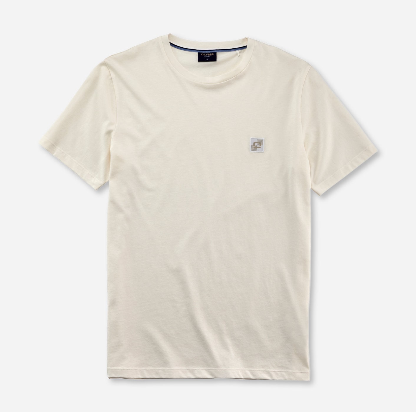 OLYMP T-Shirt »OLYMP Wirk Casual«, mit Logo-Patch