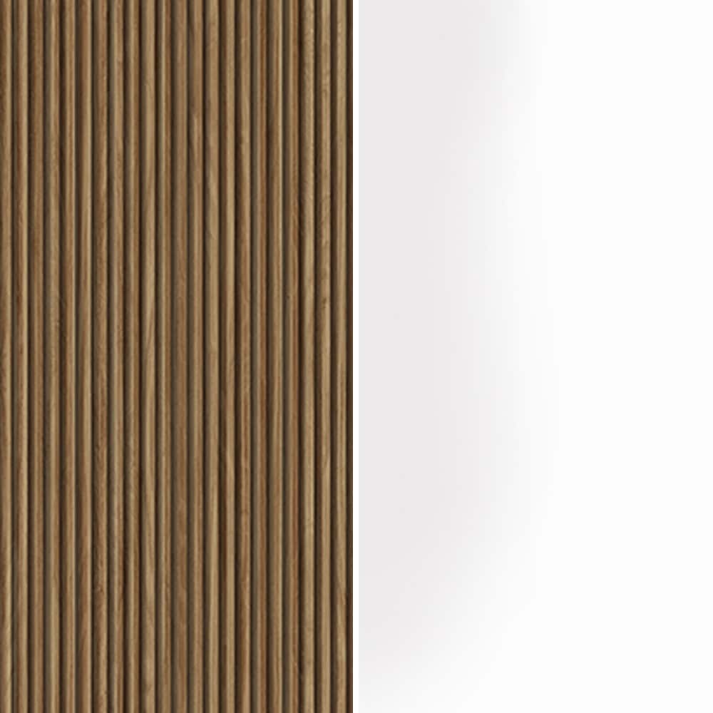 INOSIGN Lowboard »Vega,Lowboard,TV Board,TV Schrank,220 cm«, mit 4 Türen und 1 Schublade,Fronten mit Rillen-Optik