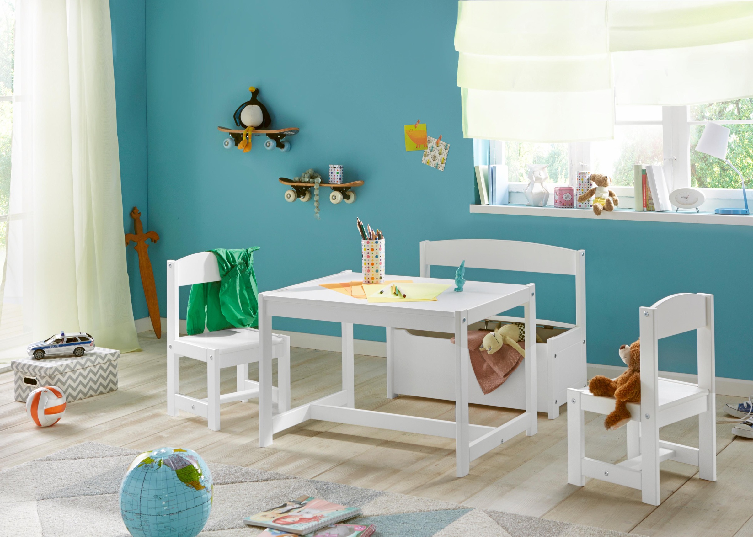 Hoppekids Kindersitzgruppe "MATHILDE" Set, 4 Stk. tlg. mit 2 Stühlen, Tisch günstig online kaufen