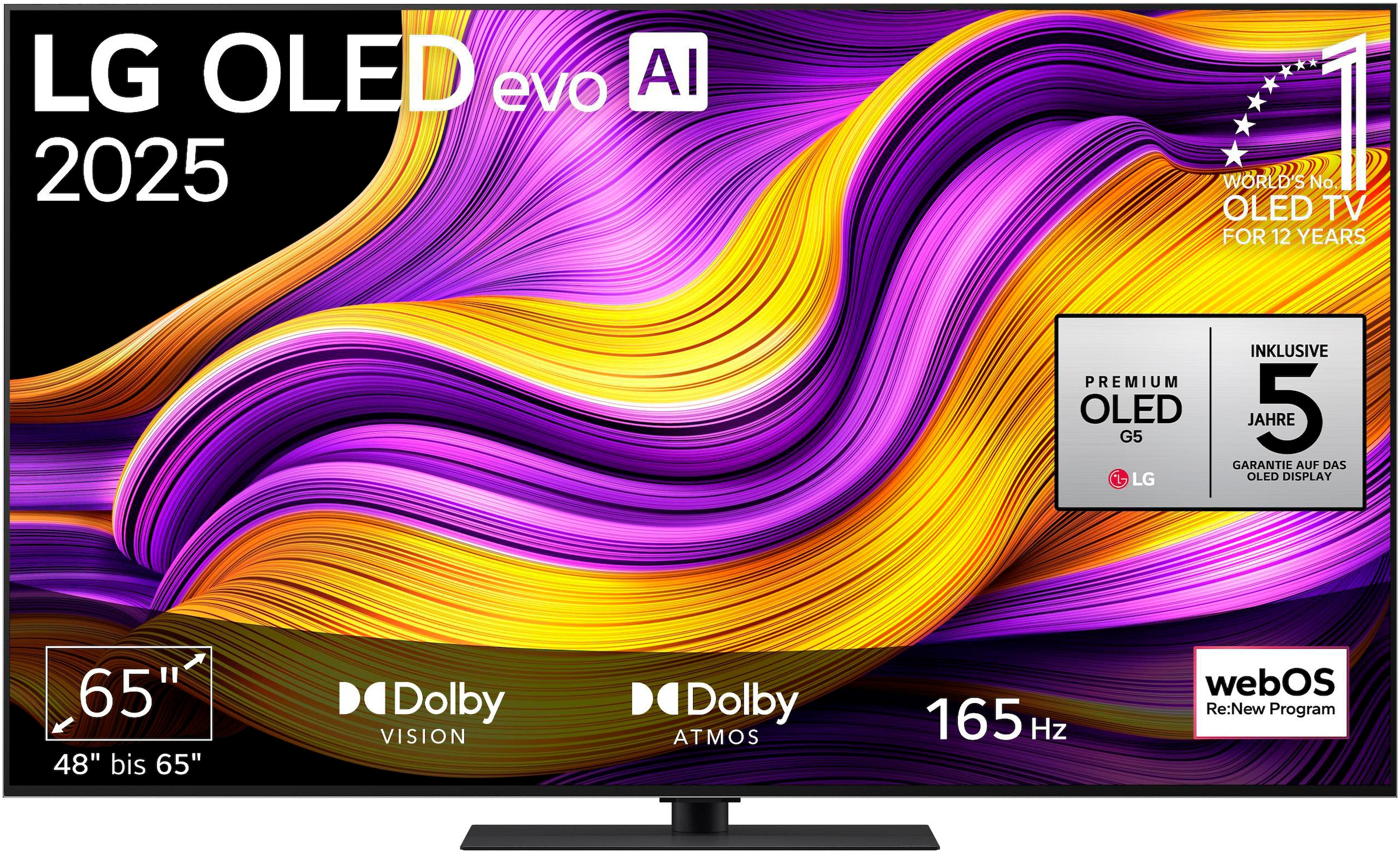 LG OLED-Fernseher "OLED65G59LS", 65 ′′, schwarz, Fernseher