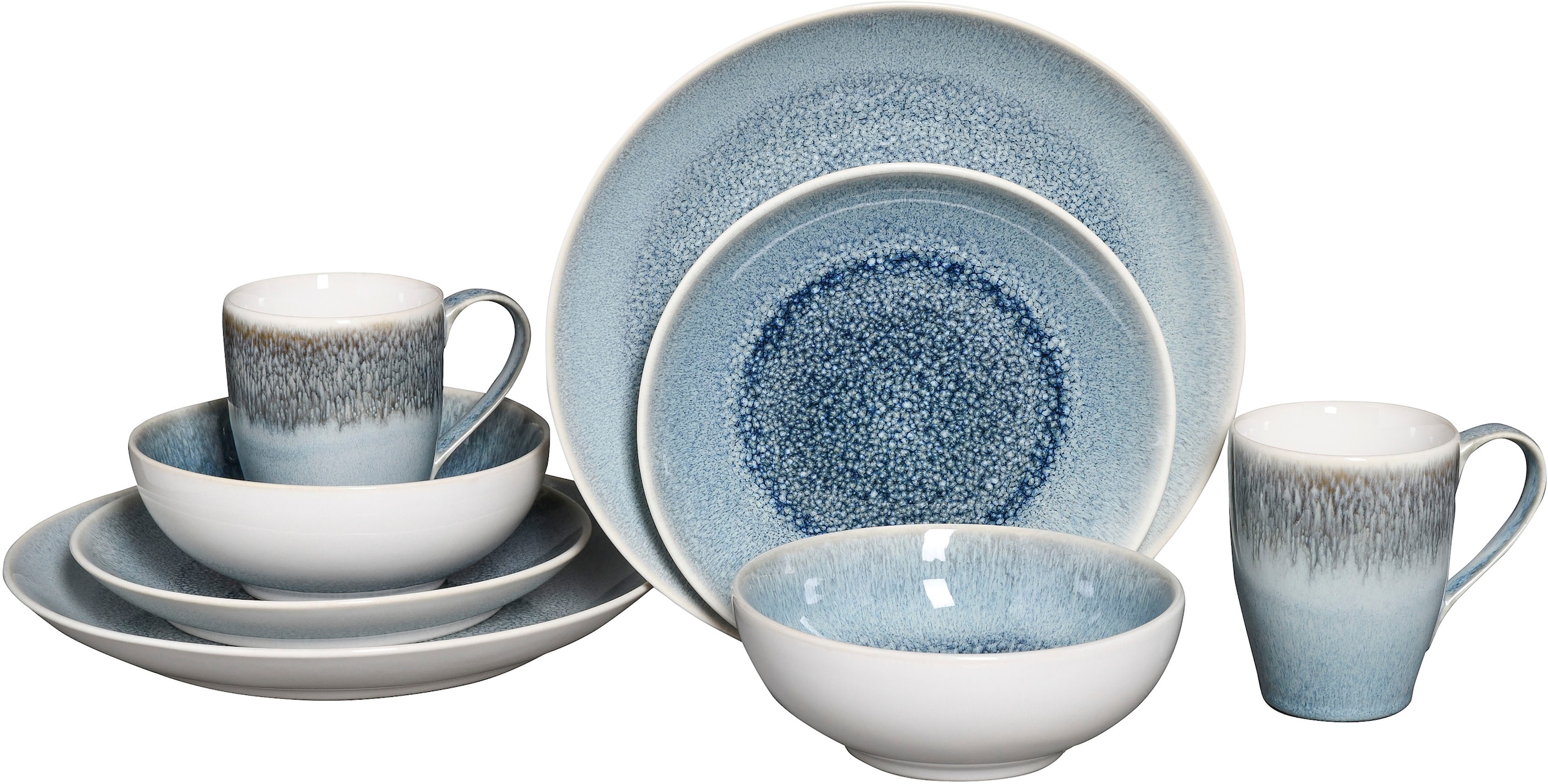 CreaTable Kombiservice "Caldera" irisierende Glasur günstig online kaufen