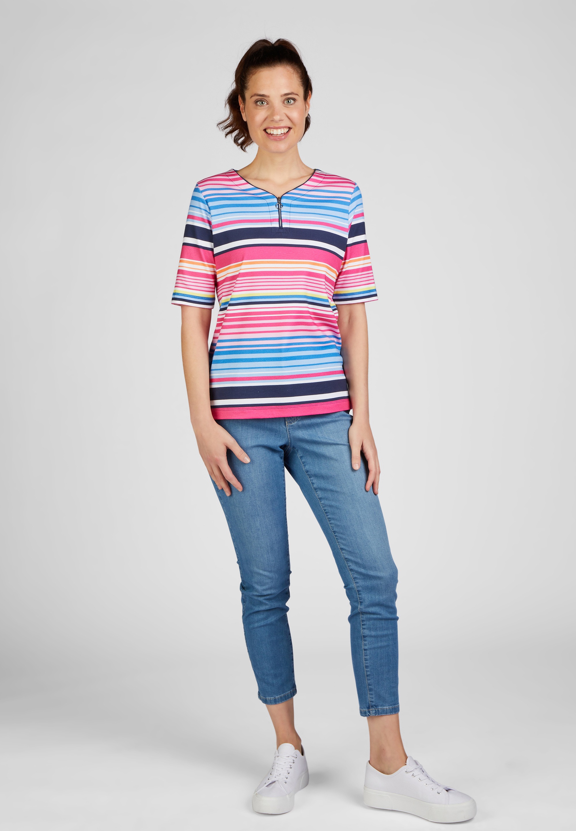 Rabe Print-Shirt »Rabe T-Shirt mit Reißverschluss«