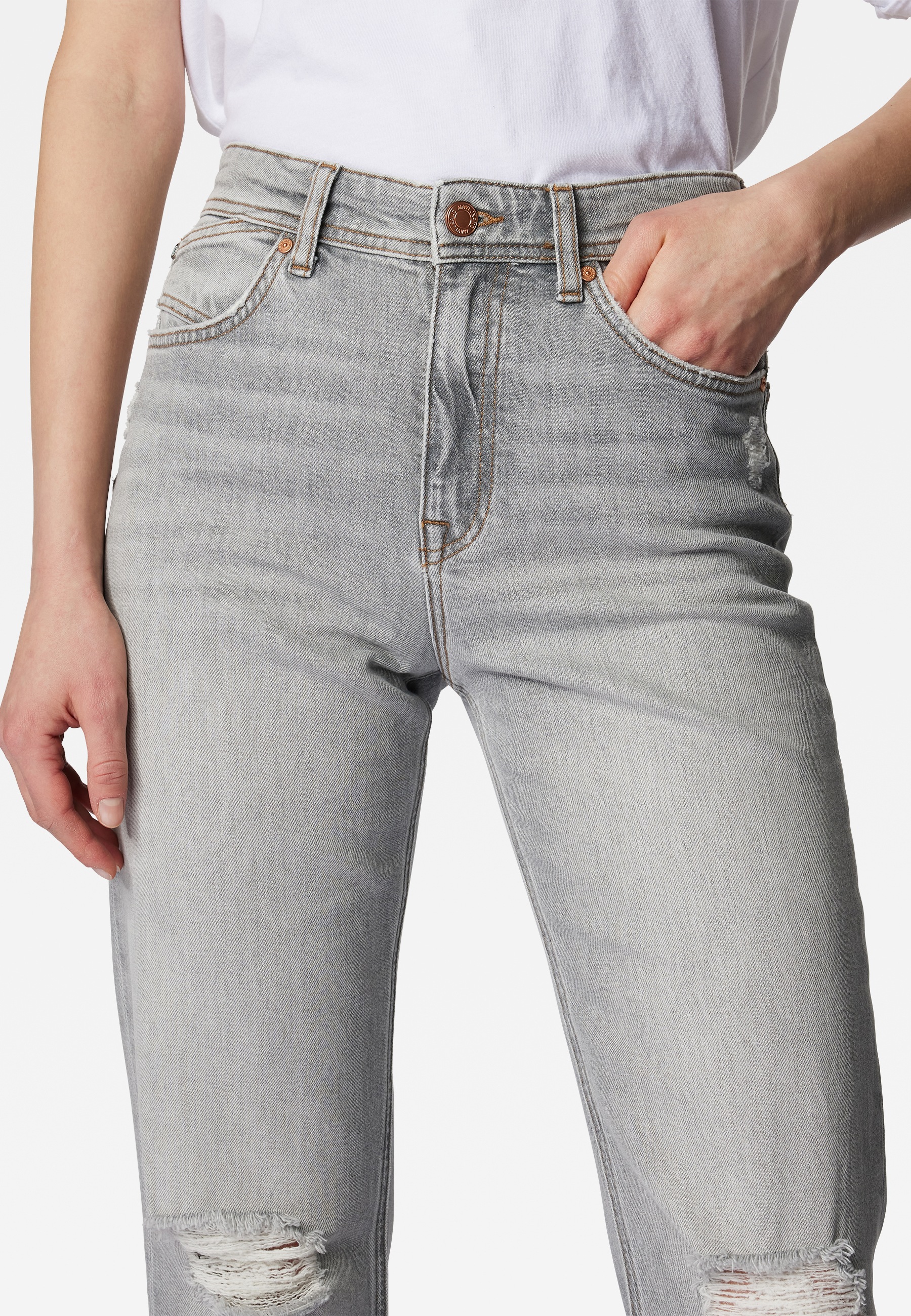 Mavi Straight-Jeans »BARCELONA SLIT«, Straight Leg Jeans mit Schlitz