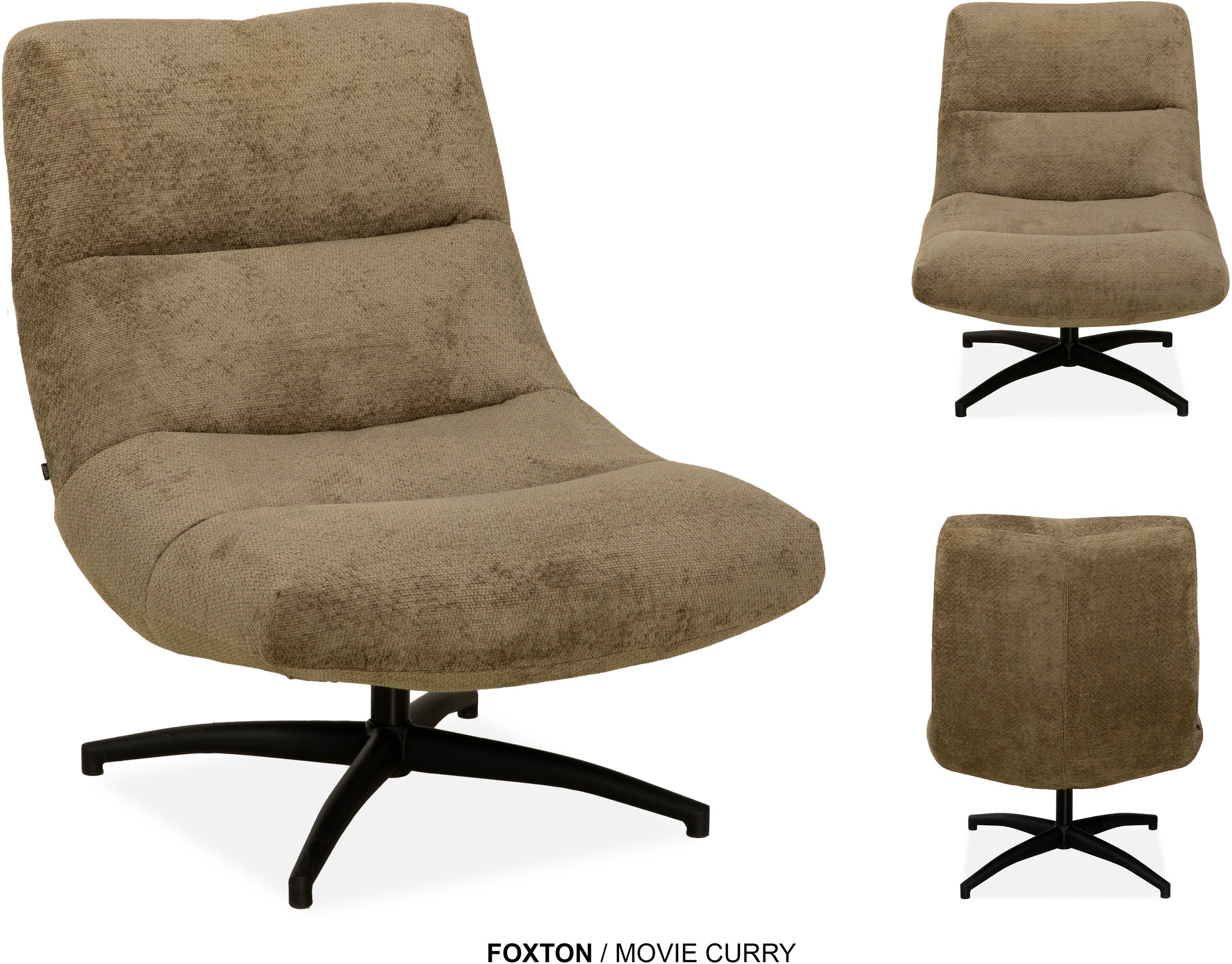 OMG Design Esszimmerstuhl »Foxton« (Set) 2 Stk.bequemer Sessel, mit Drehgestell