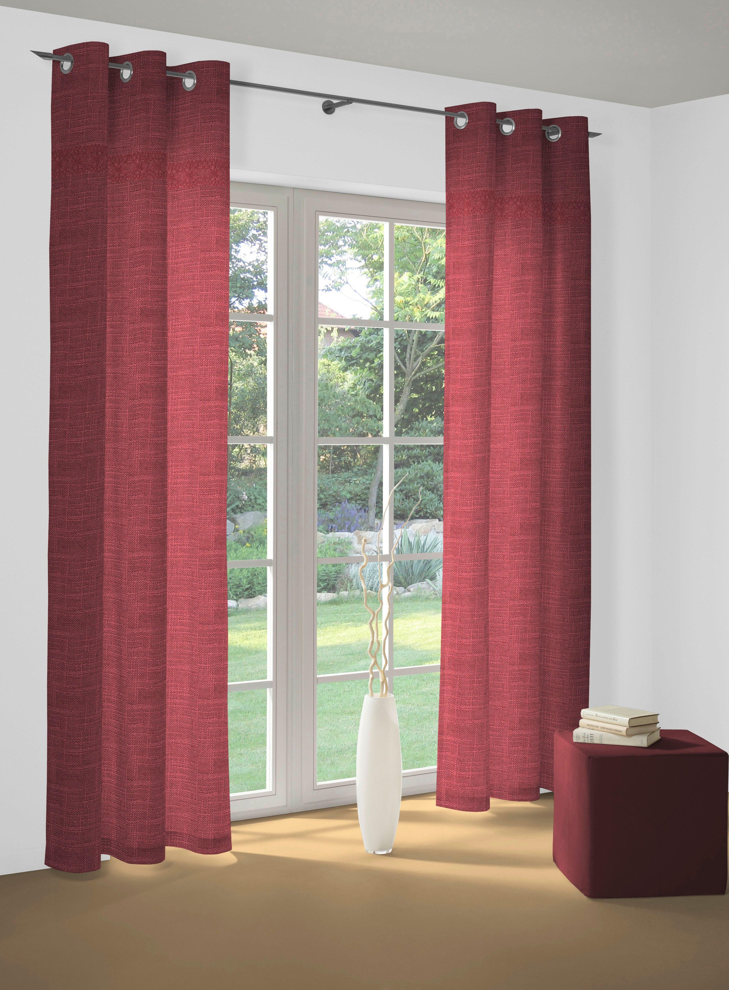 Wirth Vorhang "Wiessee" Ösen 1 Stk. tlg. günstig online kaufen