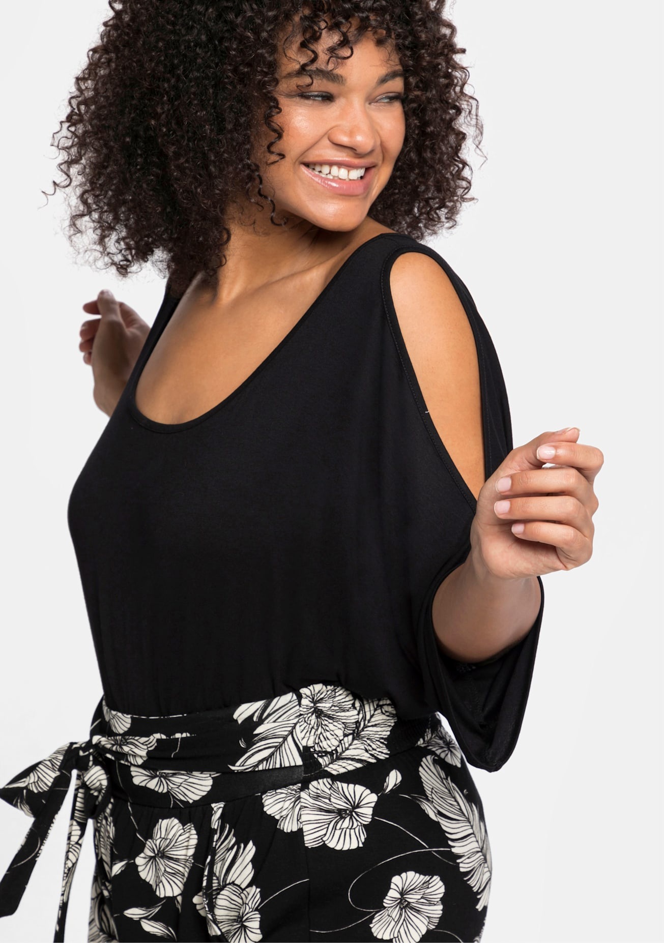 Sheego Fledermausshirt "T-Shirt", 1 Stk. günstig online kaufen