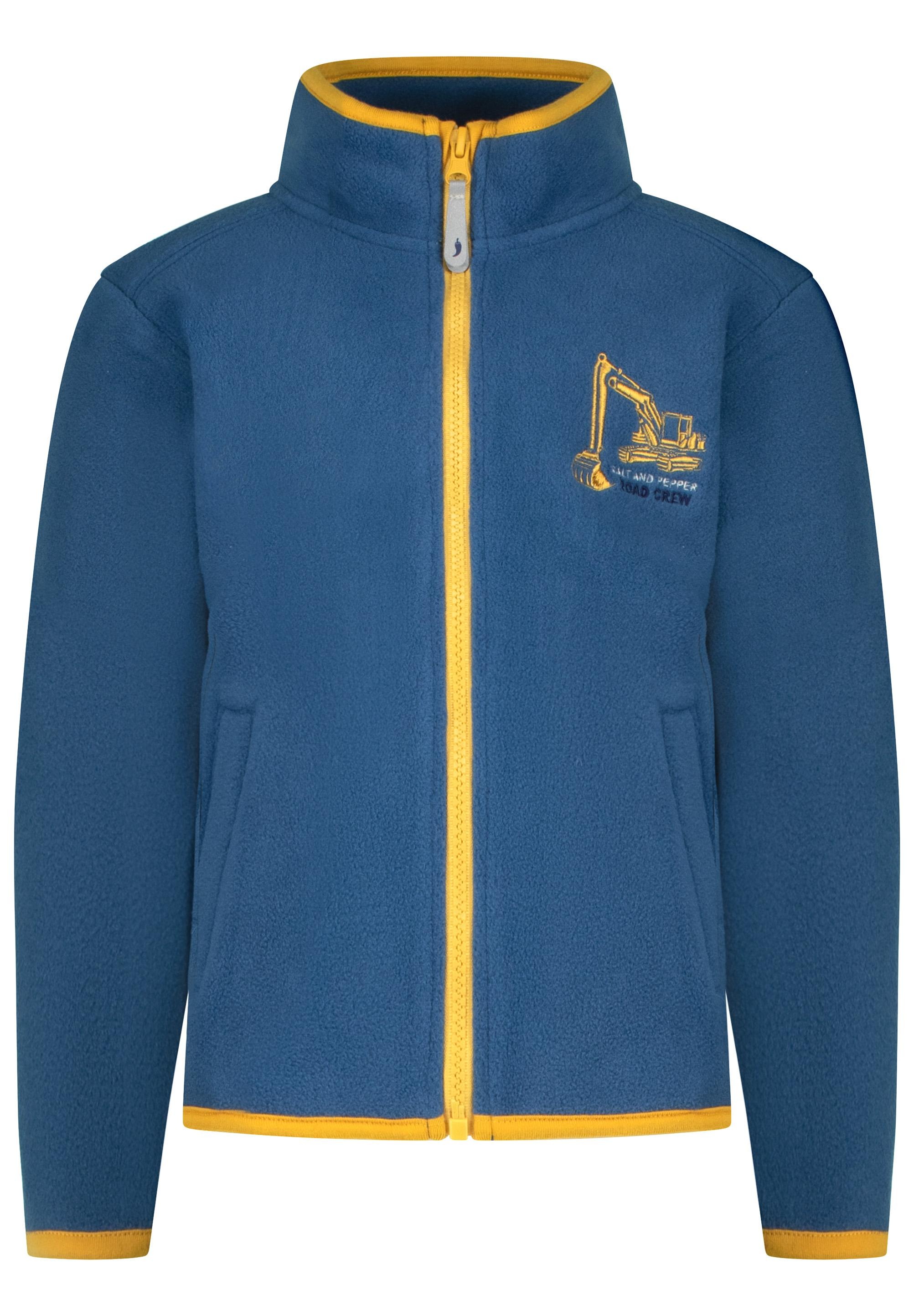 SALT AND PEPPER Fleecejacke »Heavy Duty«, mit modischer Bagger-Applikation
