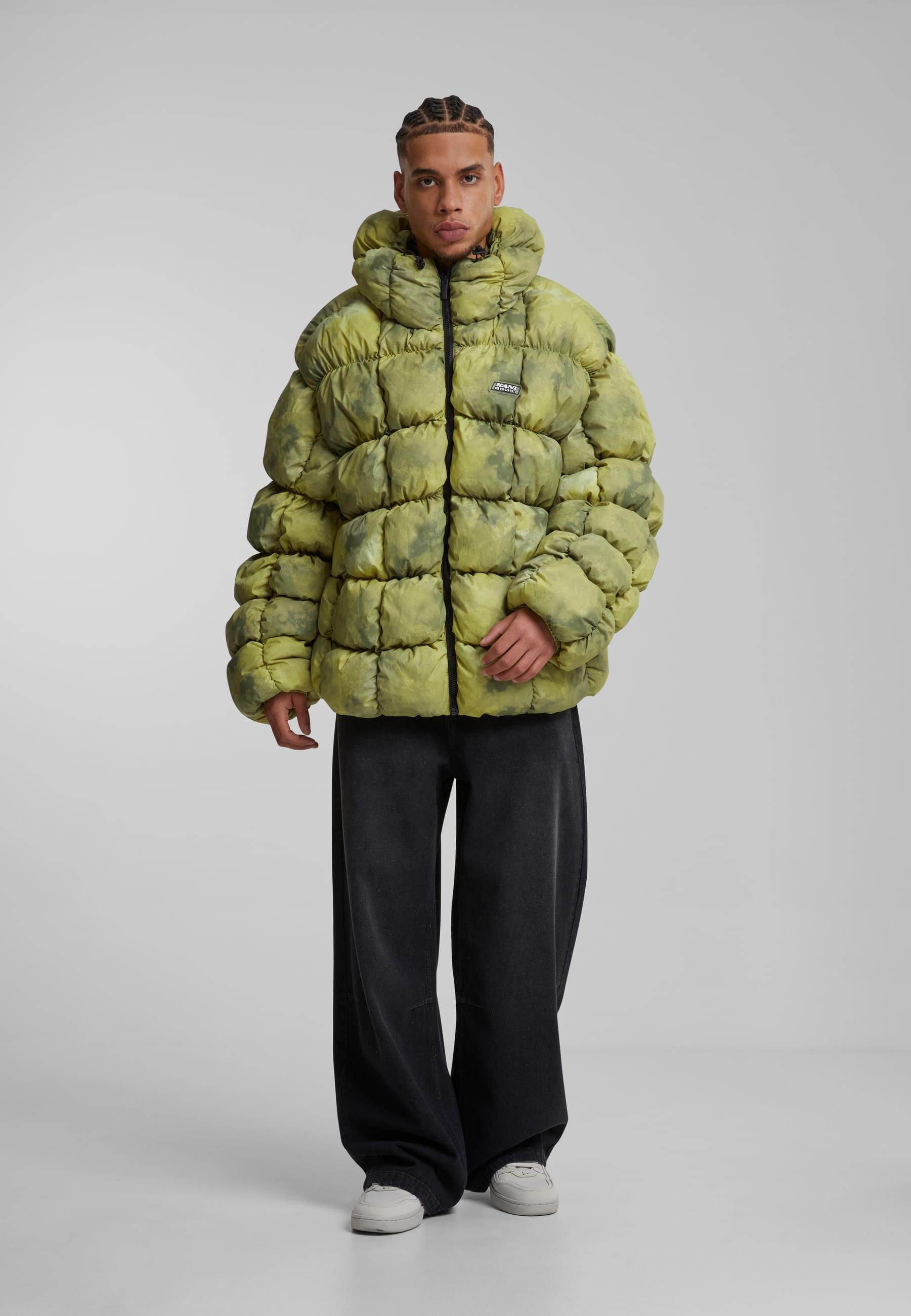 Karl Kani Winterjacke »Karl Kani Karl Kani Sport Patch Square Quilted Puffer Jacket«, (1 St.), ohne Kapuze