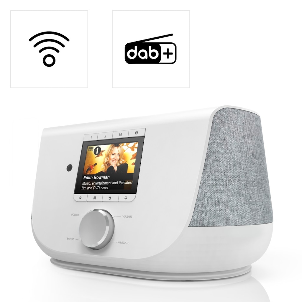 Hama Digitalradio (DAB+) »Digitalradio DIR3300SBT FM/DAB/DAB+/Internetradio/App/Bluetooth®«, (Digitalradio (DAB+)-Internetradio-FM-Tuner 20 W)