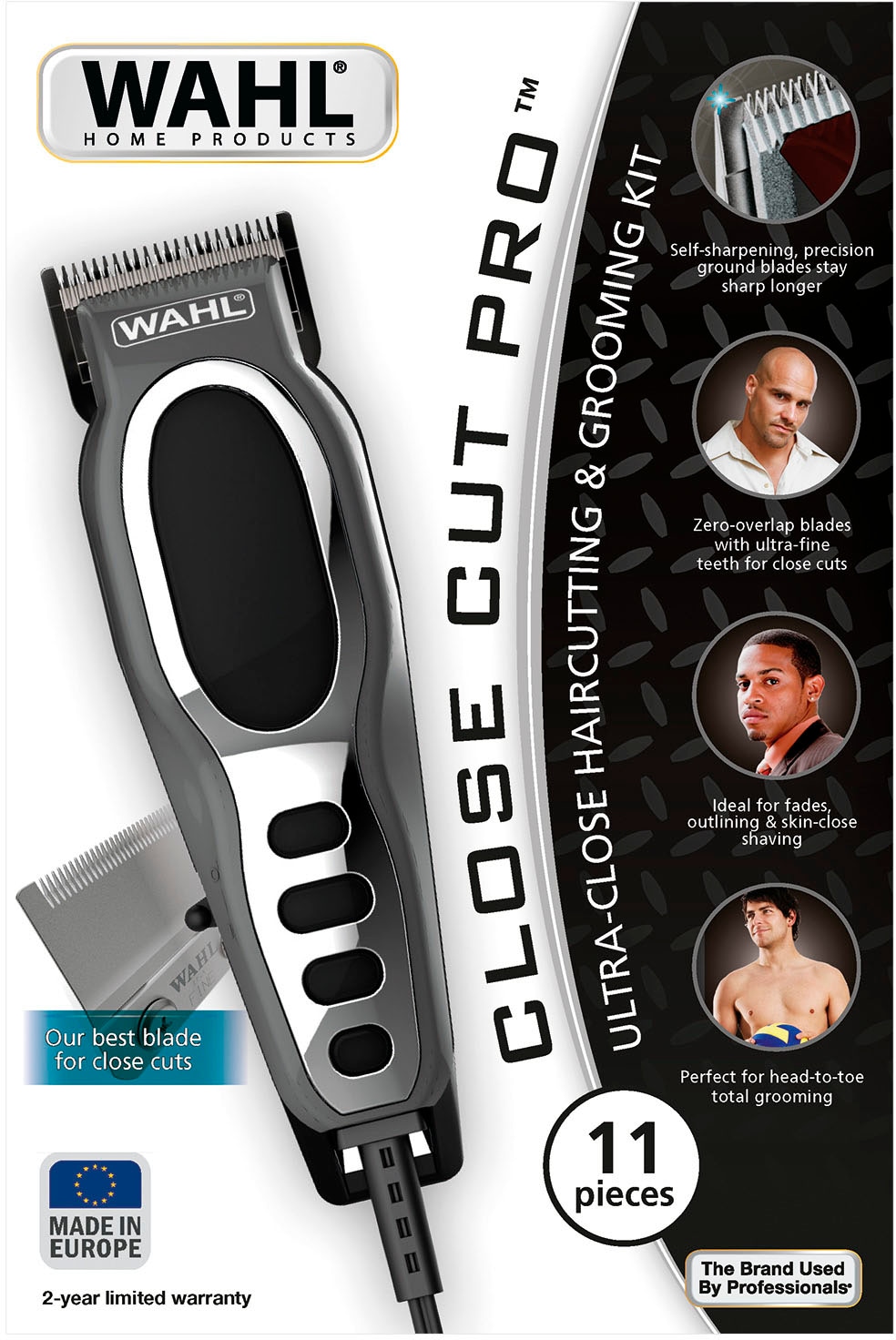 Wahl Haarschneider »Close Cut Pro Grey 20105.0460«, 6 Aufsätze, Netz-Haarschneideset