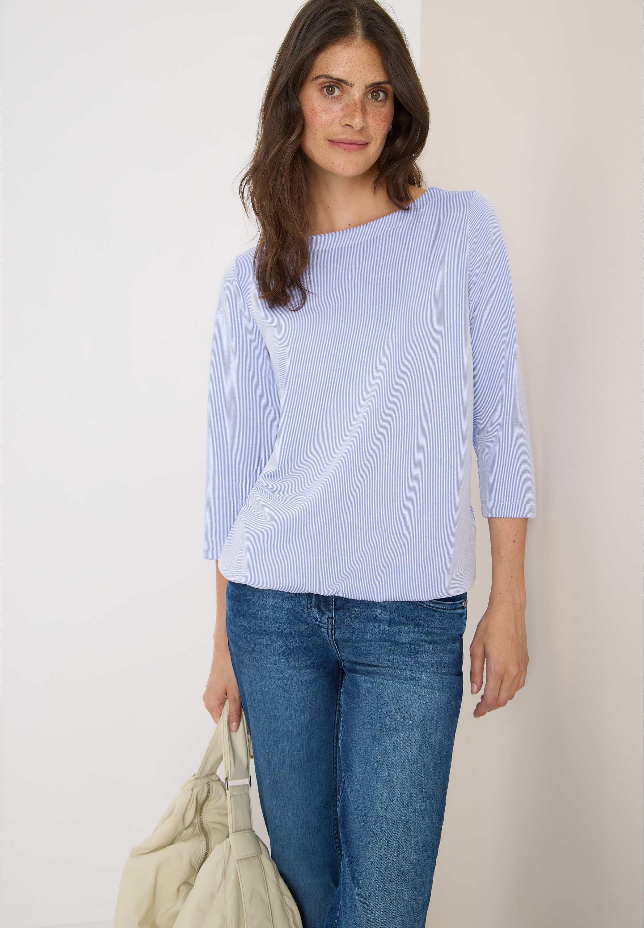 Cecil 3/4-Arm-Shirt mit Streifen Muster günstig online kaufen