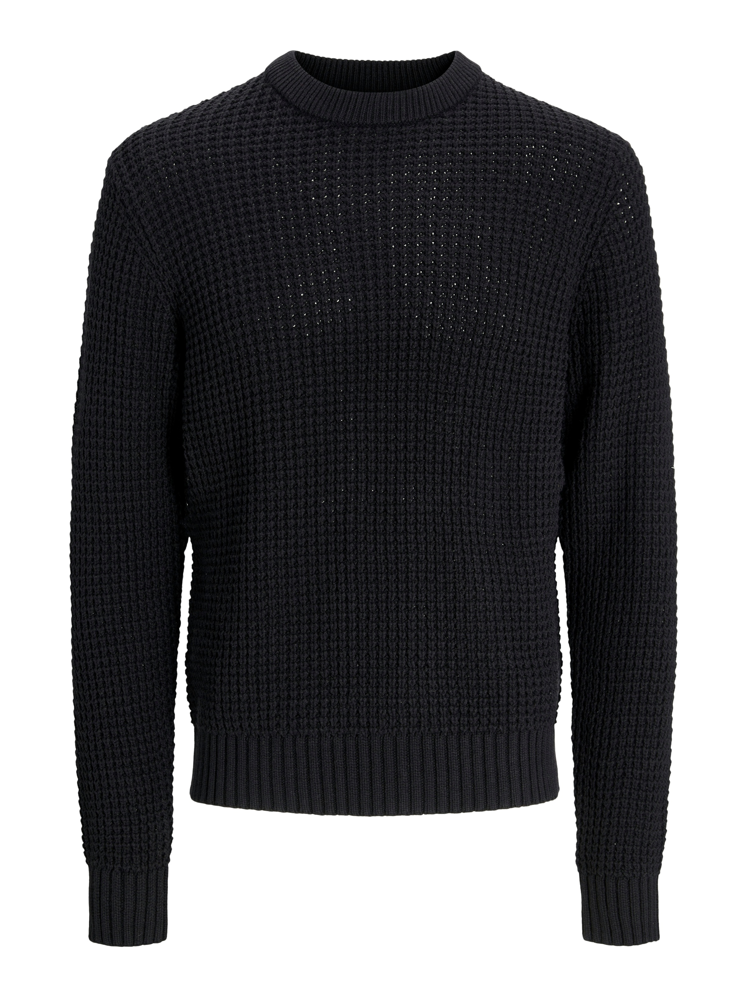 Jack & Jones Rundhalspullover »JCOZION KNIT CREW NECK BF«, mit markanter Struktur