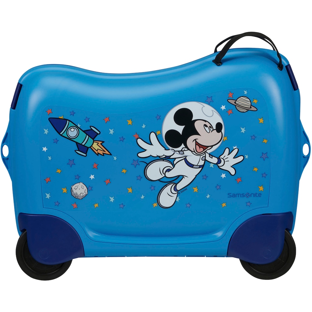 Samsonite Kinderkoffer »Dream2Go Ride-on Trolley, Disney Mickey Stars«, 4 Rollen, zum sitzen und ziehen