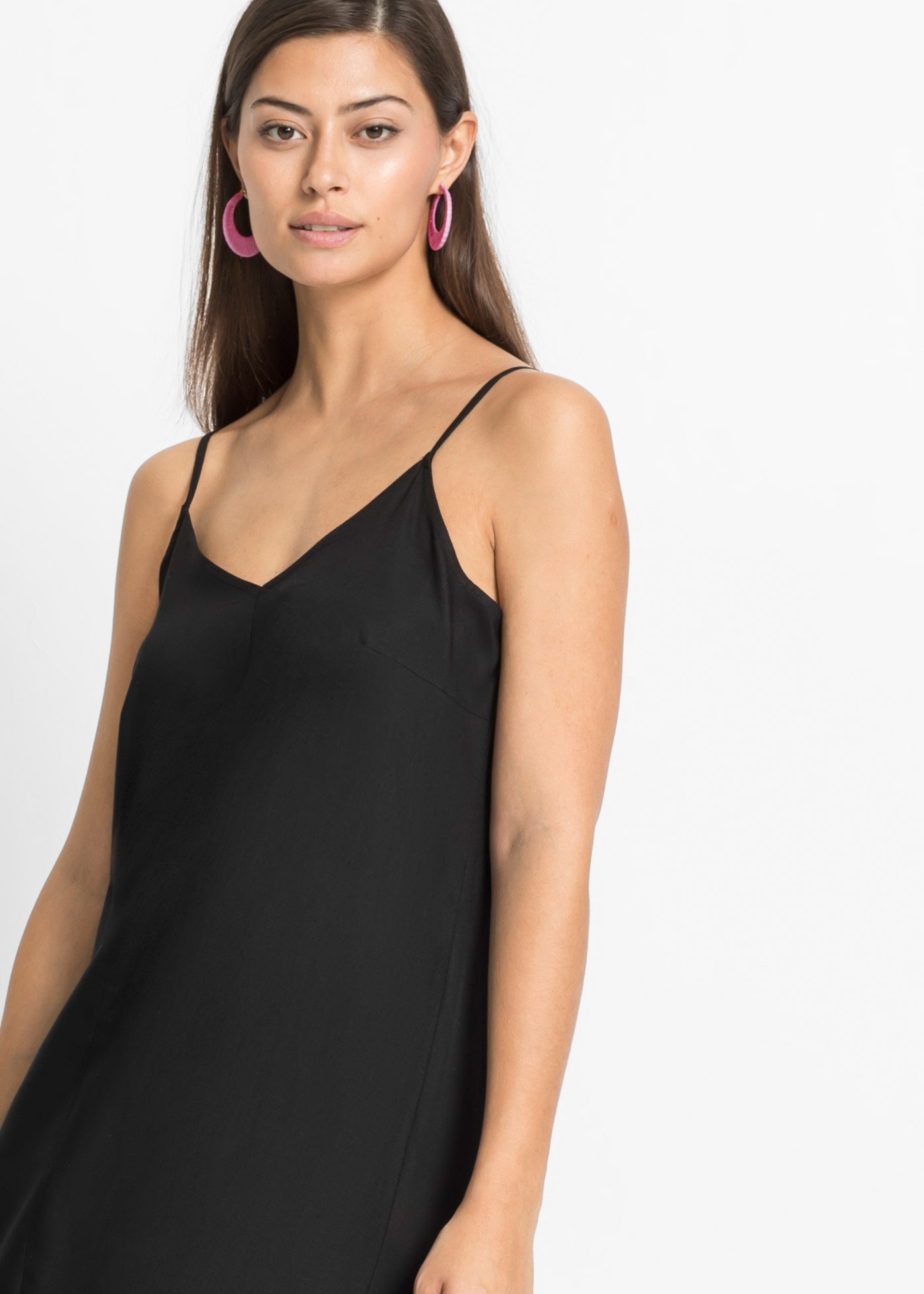 bonprix Trägerkleid »Trägerkleid aus feiner Viskose« Trägerkleid aus feiner Viskose