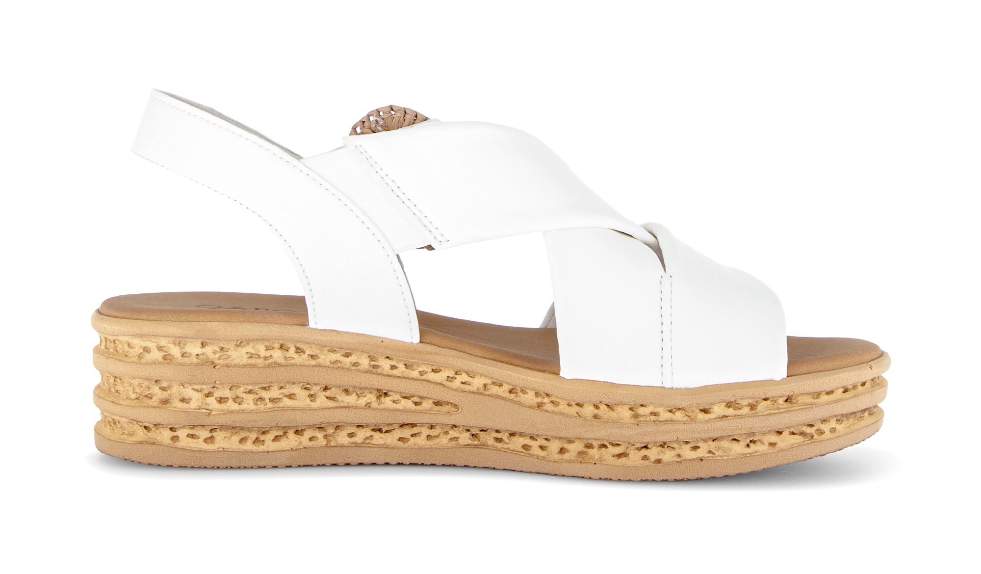 Gabor Plateau Sandale Women's Shoes Cream Size 36 2